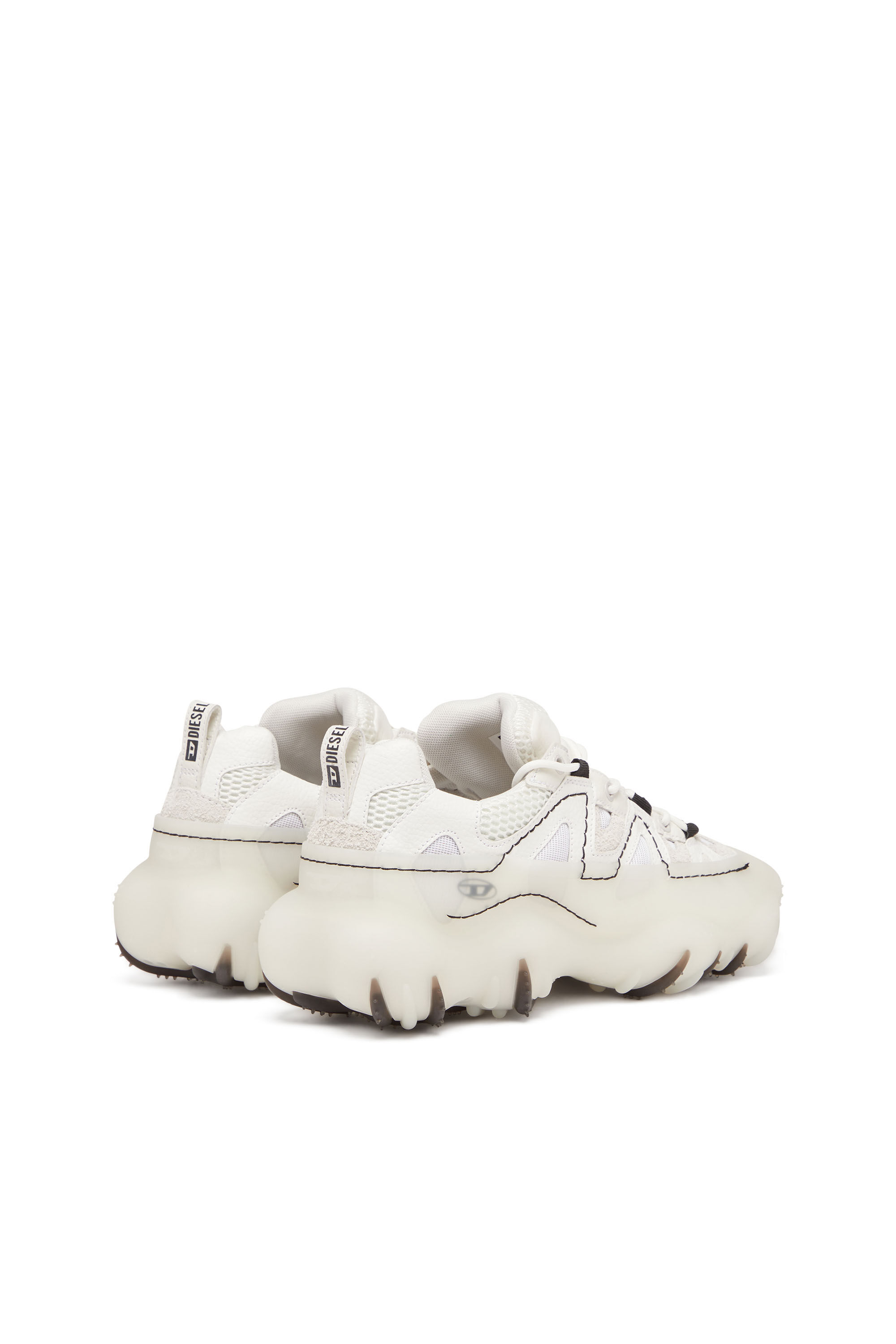 Diesel - S-PROTOTYPE P1, Male's S-Prototype P1-Low-top sneakers with rubber overlay in White - 3