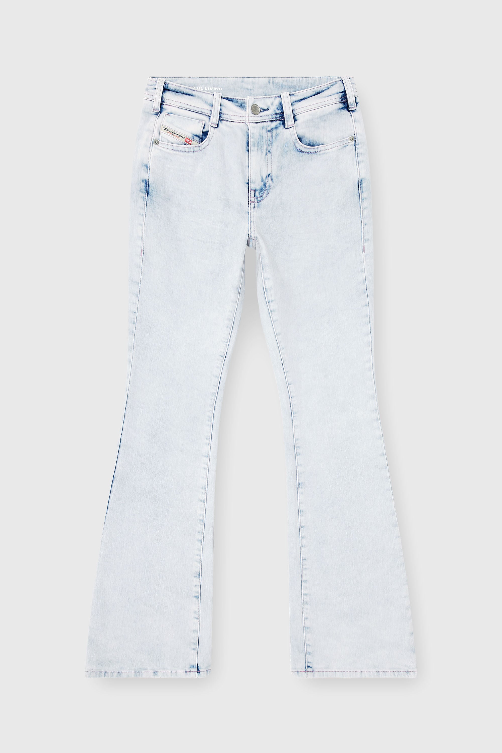 Diesel - Bootcut Jeans 1969 D-Ebbey 0HDBH Femme, Bleu Clair - Image 6