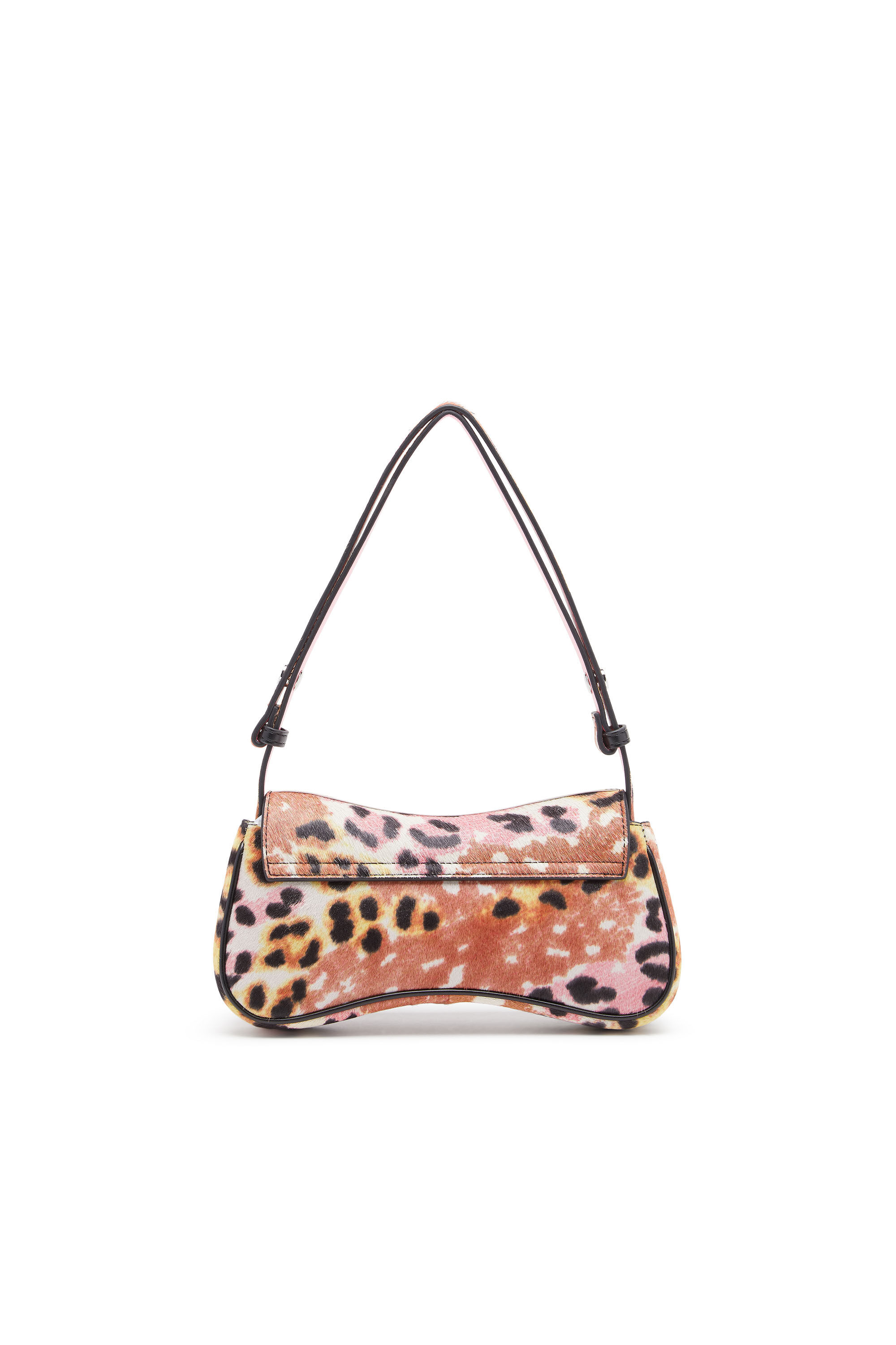 Diesel - PLAY CLUTCH, Female's Play-Clutch in leopard-print calf hair in Brown - 3