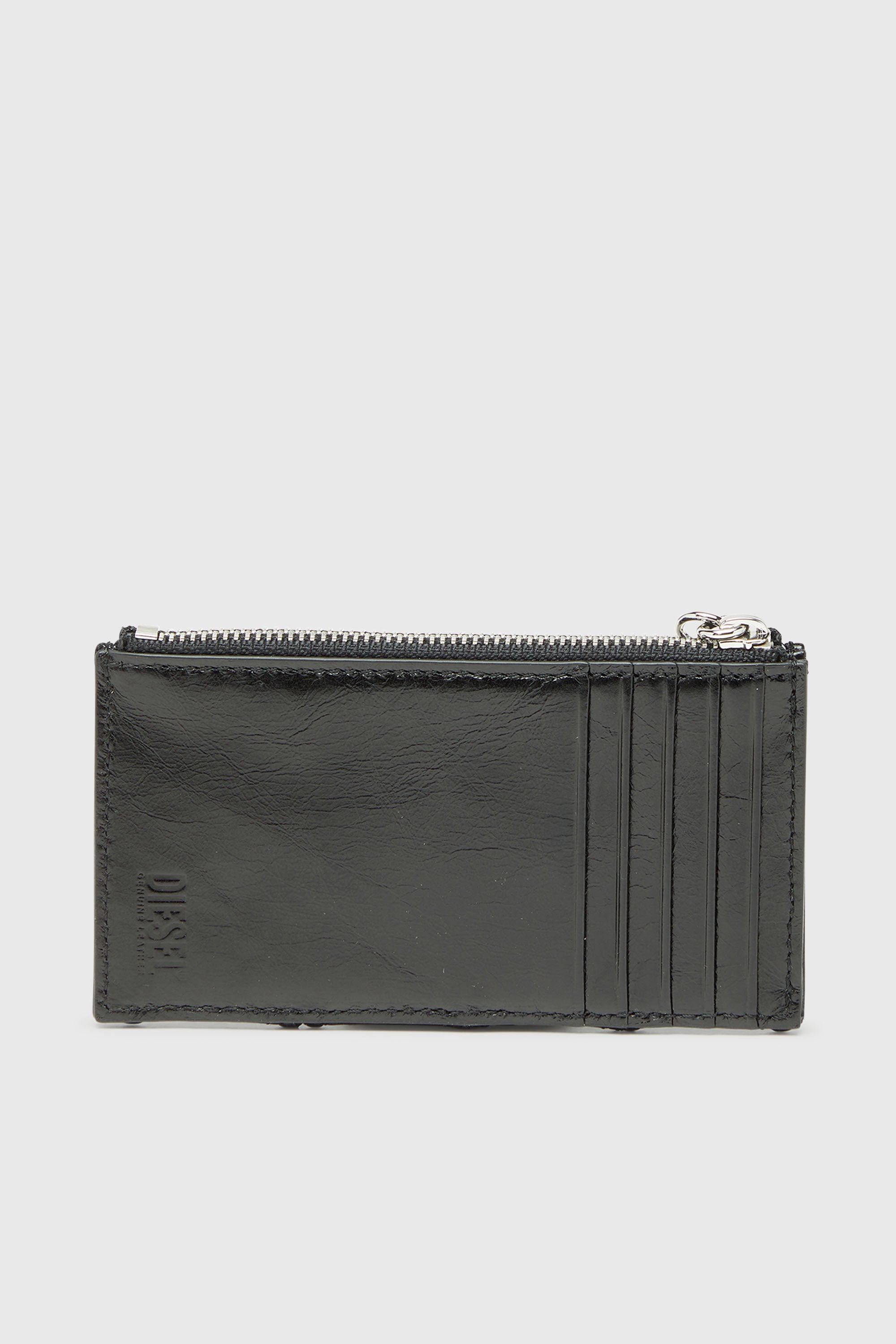Diesel - D-CHARMS CARD HOLDER III, Tarjetero de piel naplak acolchada Mujer in Negro - 2