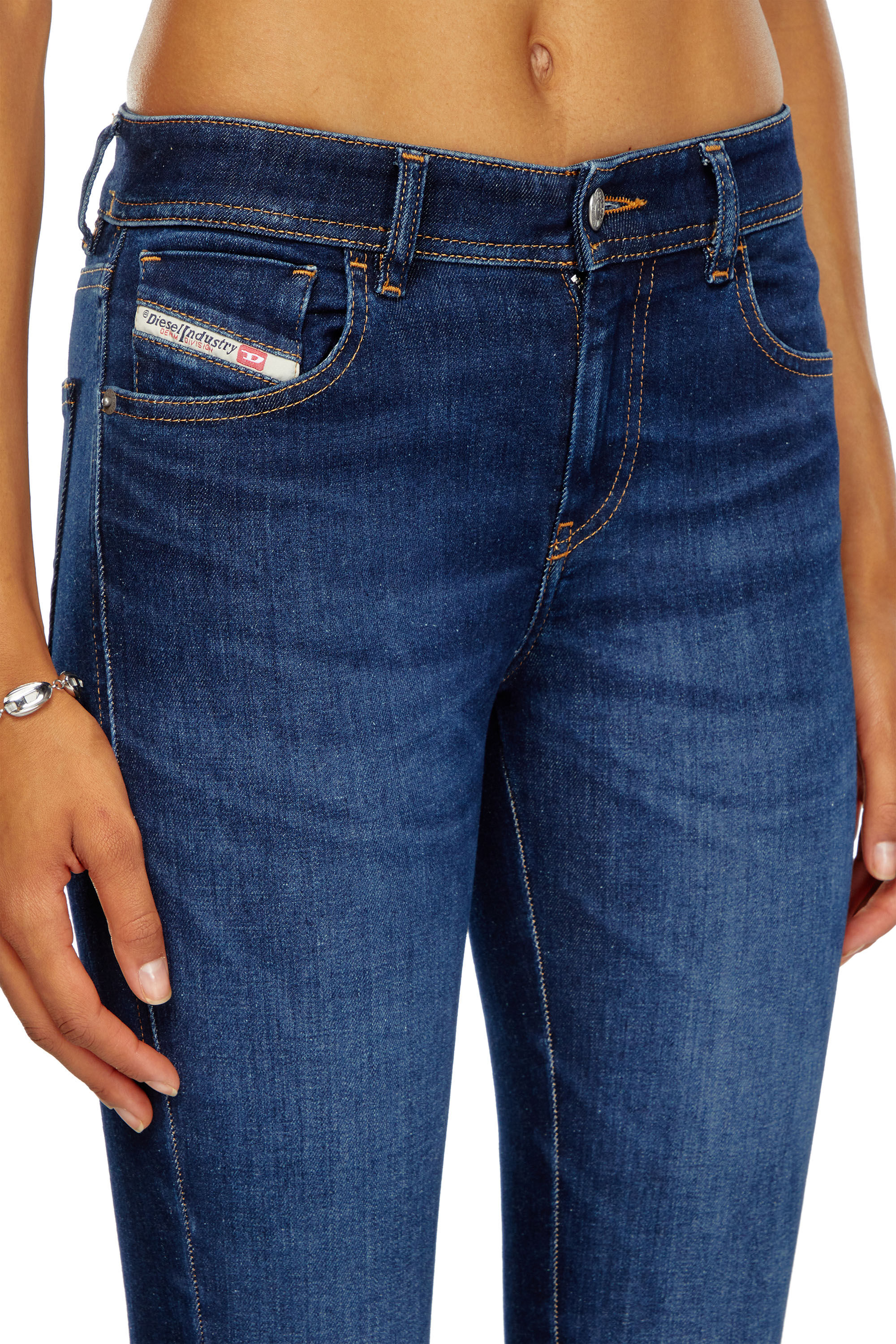 Diesel - Female's Skinny Jeans 2017 Slandy 09J12, Dark Blue - 4