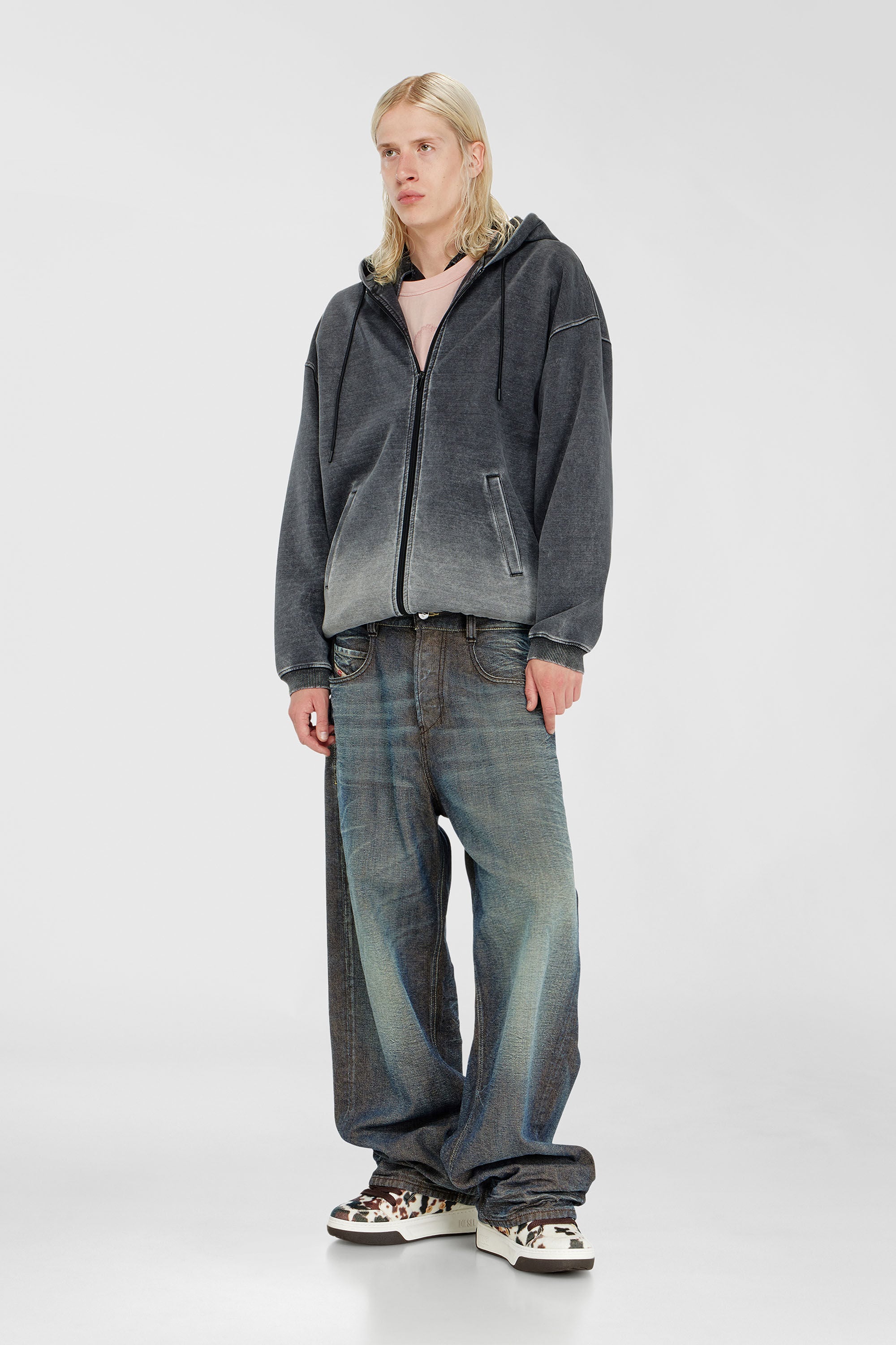 Diesel - Relaxed Jeans 1997 D-Enim-M 007EM Mixte, Bleu Fonc&eacute; - Image 1