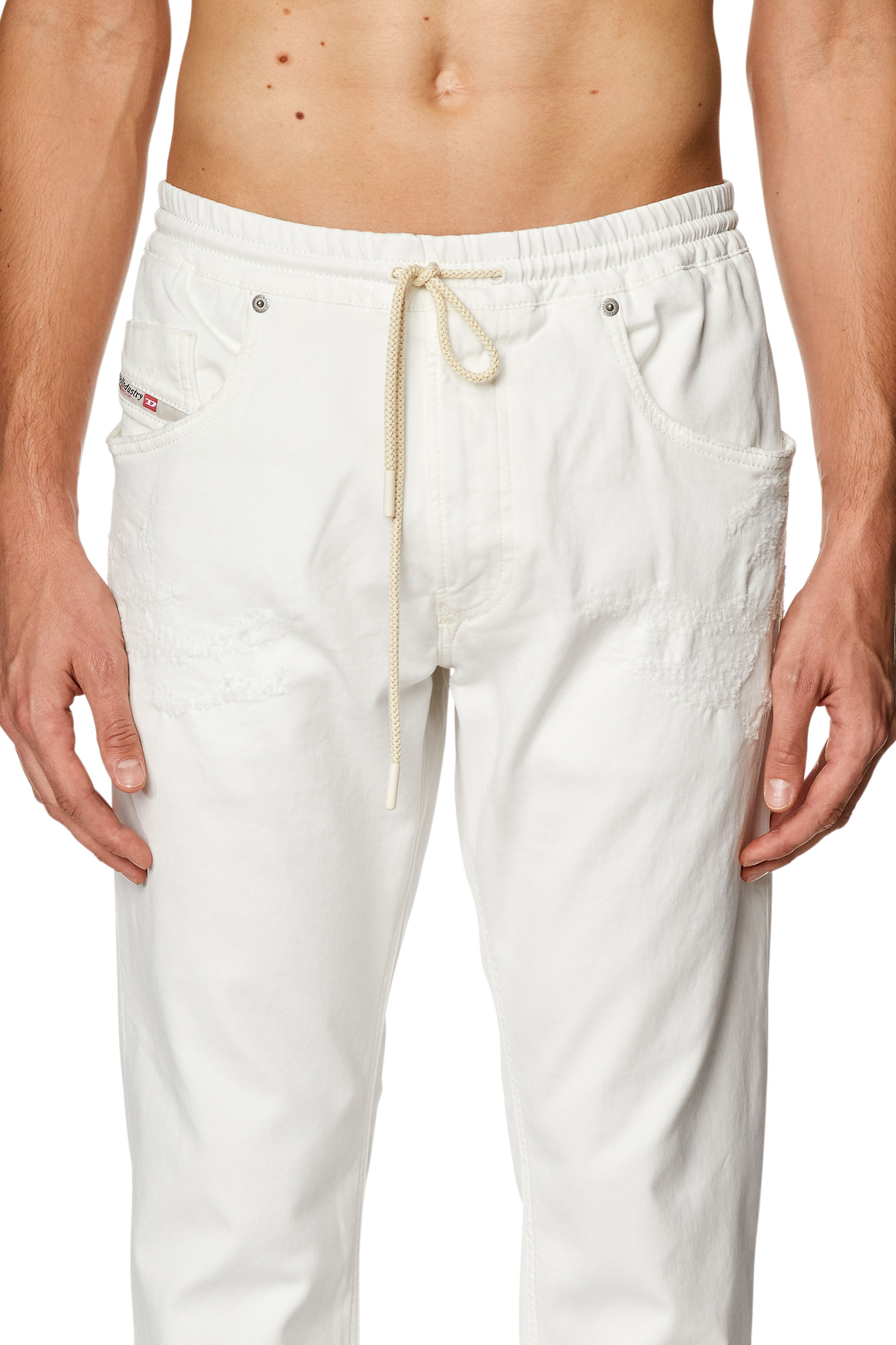 Diesel - Male's Regular 2030 D-Krooley Joggjeans® 068HV, White - 5
