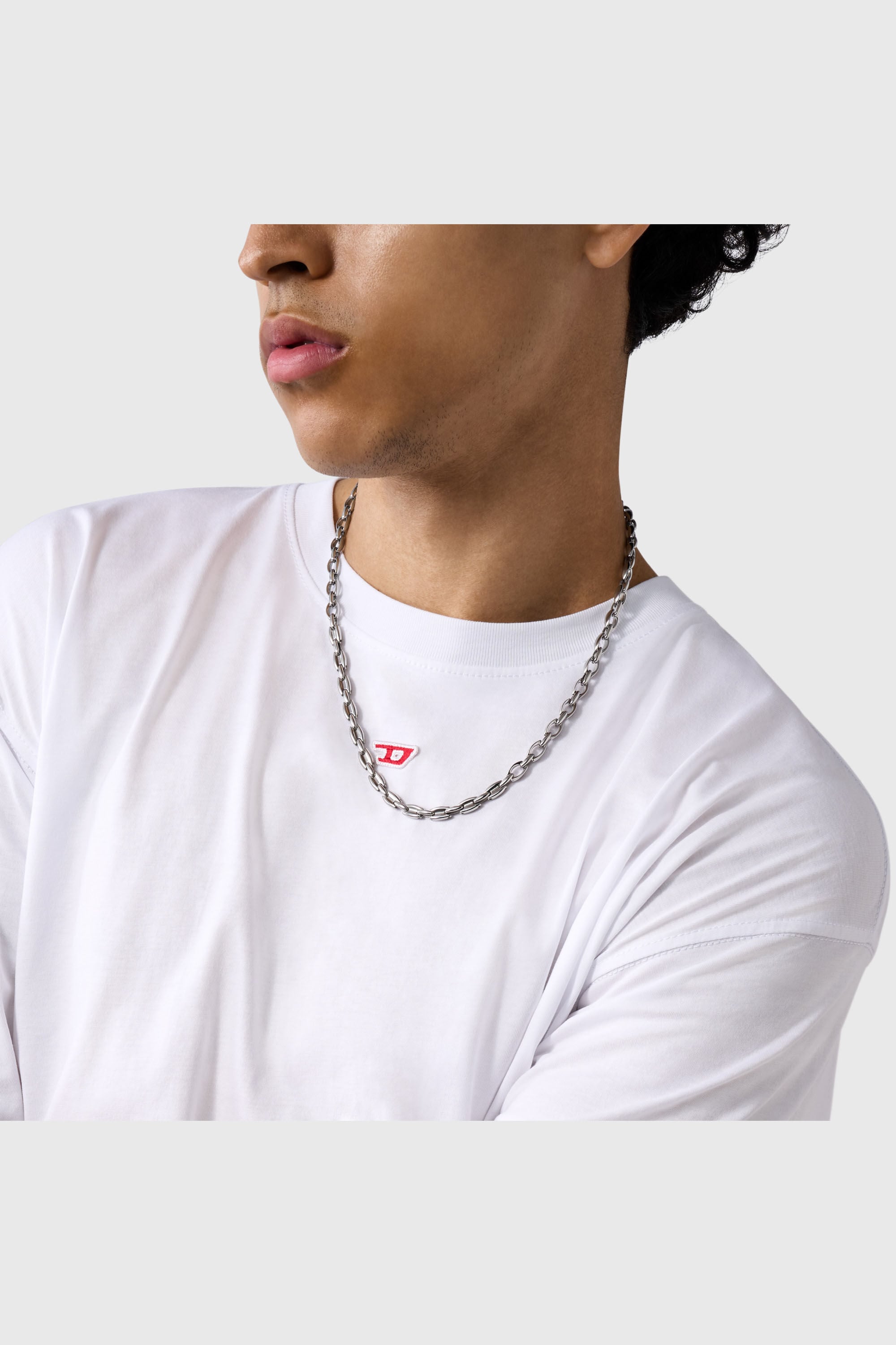 Diesel - DX1582040 JEWEL, Collar de cadena de acero inoxidable Unisex in Plateado - 4