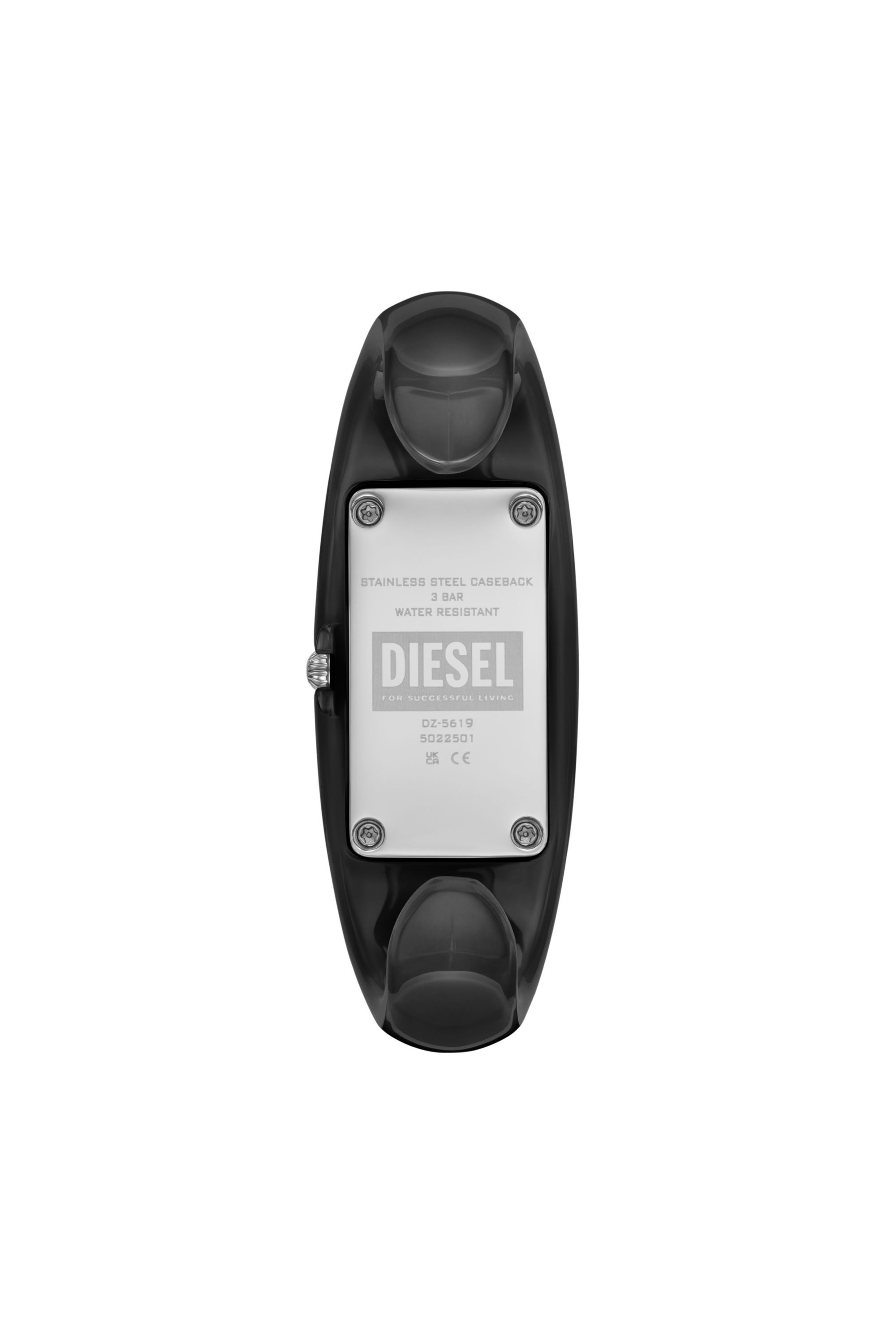 Women's Diesel Wonder-D Two-Hand Black Nylon Resin Watch | Black