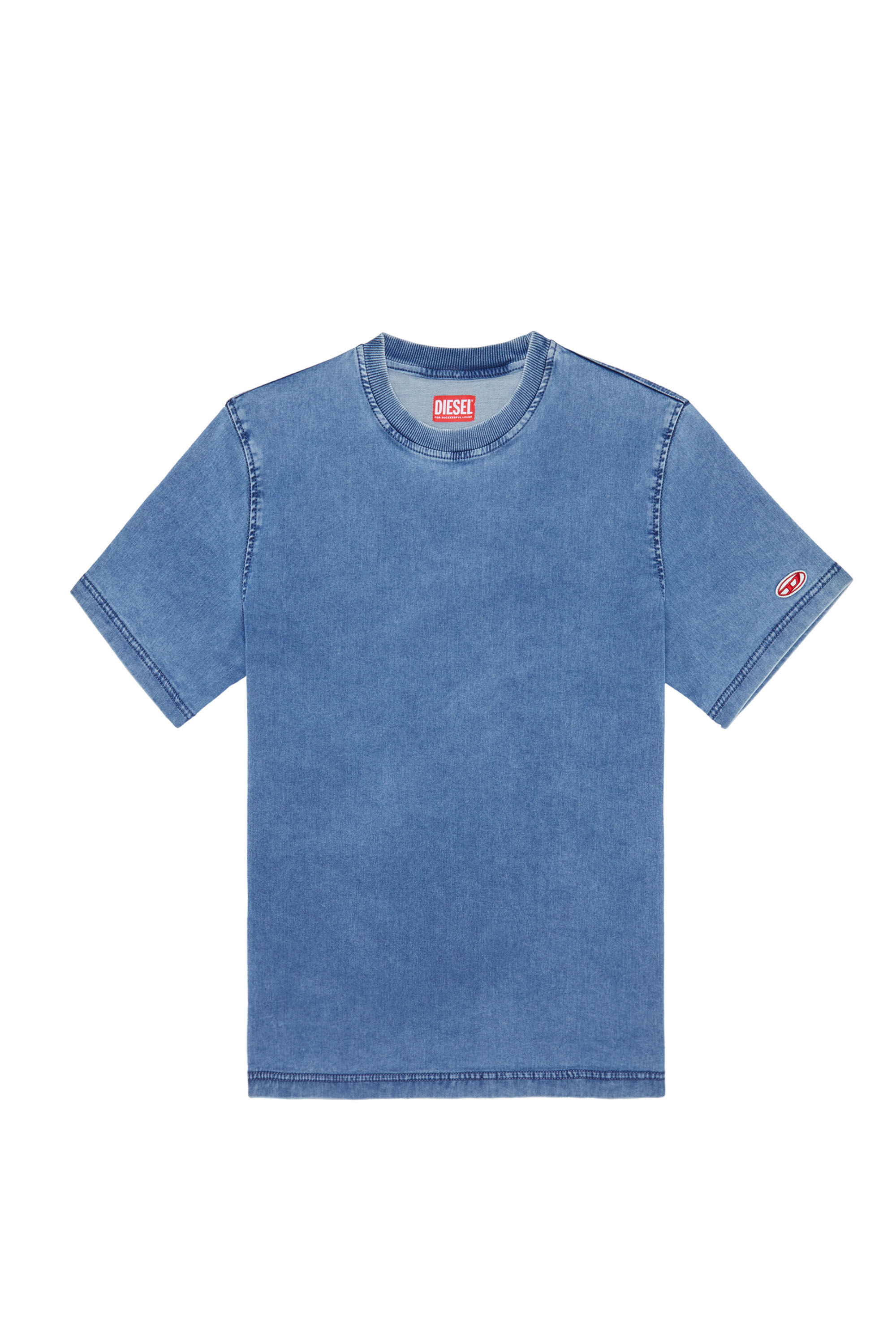 DIESEL D-BIGGOR-NE デニムTシャツ S D-BIGGOR-NE Man: Responsible T-shirt in Denim | Diesel Library