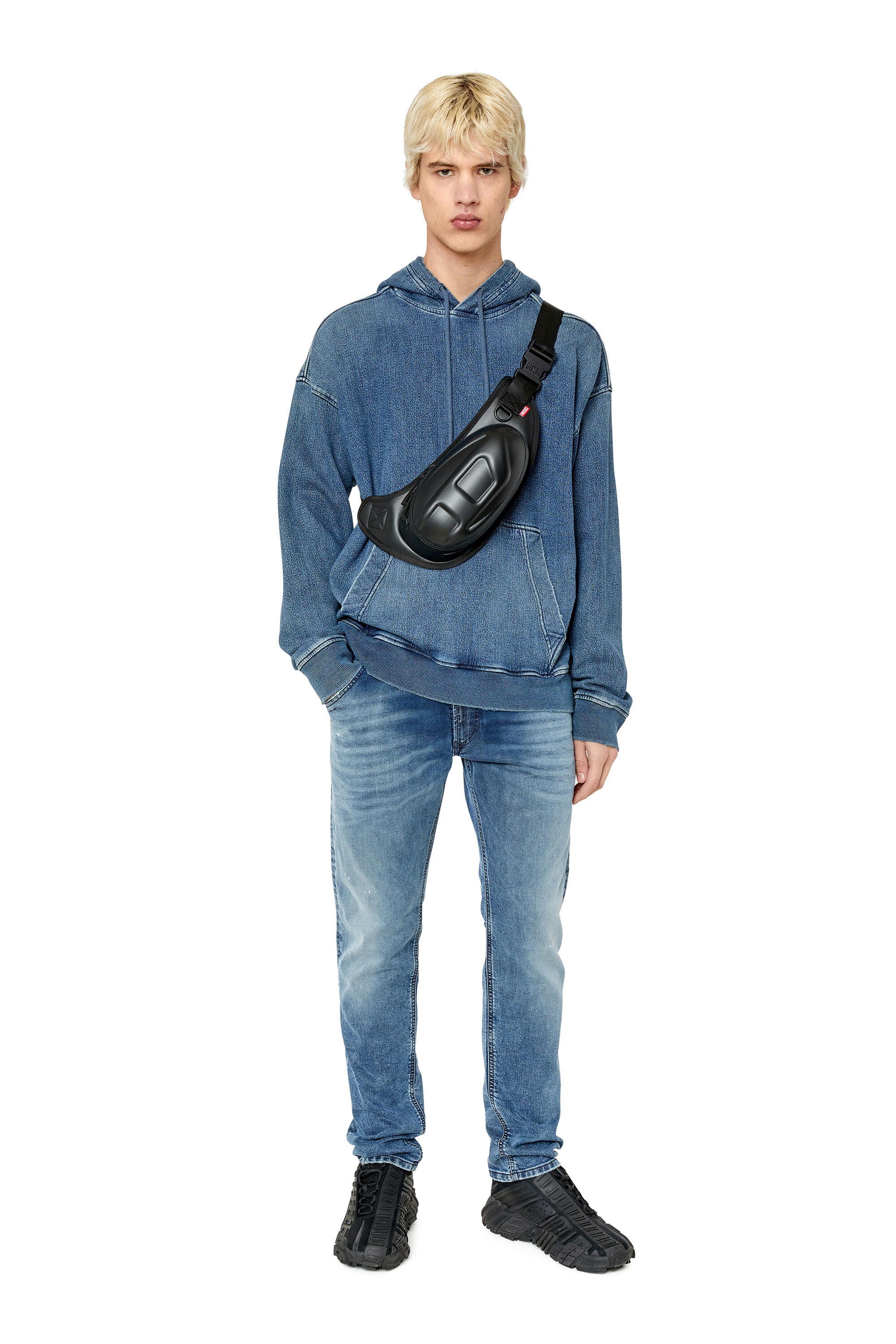Diesel - Tapered 2030 D-Krooley Joggjeans® 068CS, Male's Tapered 2030 D-Krooley Joggjeans® in Medium Blue - 1