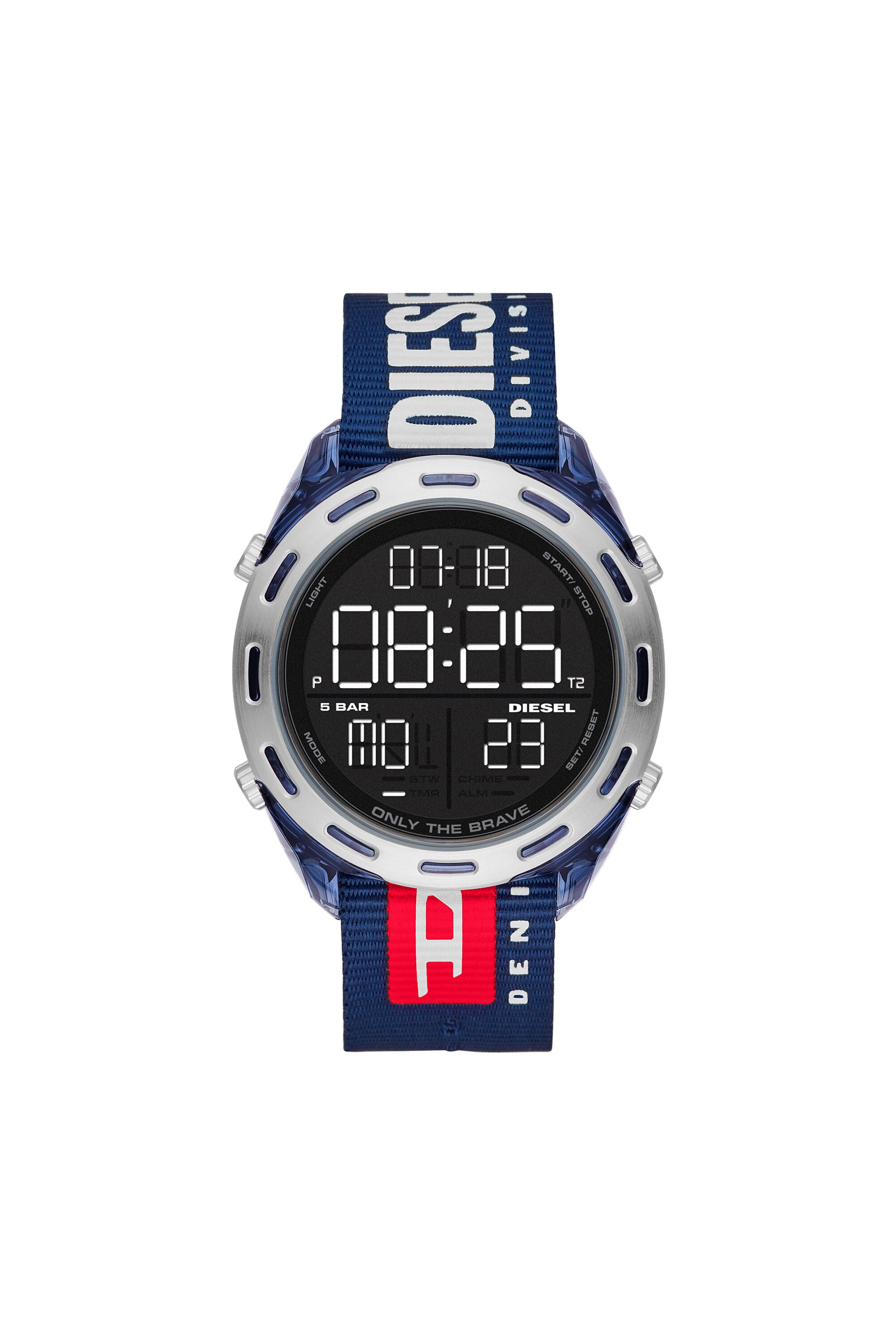 Diesel - DZ1915, Reloj Crusher digital con pulsera en nailon azul marino Hombre in Azul marino - 1