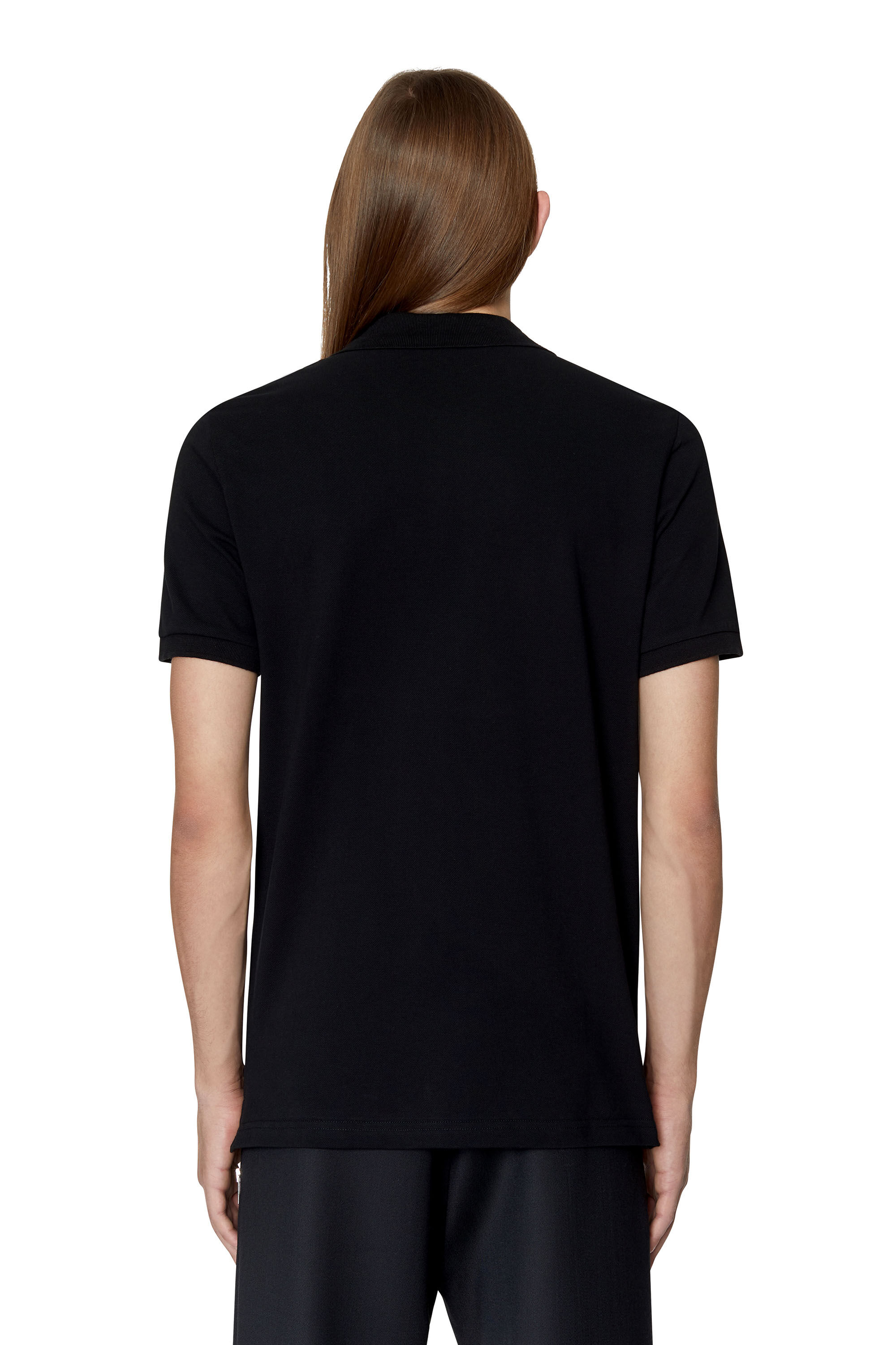 Diesel - T-SMITH-DIV, Male's Polo shirt with 3D logo in Black - 4