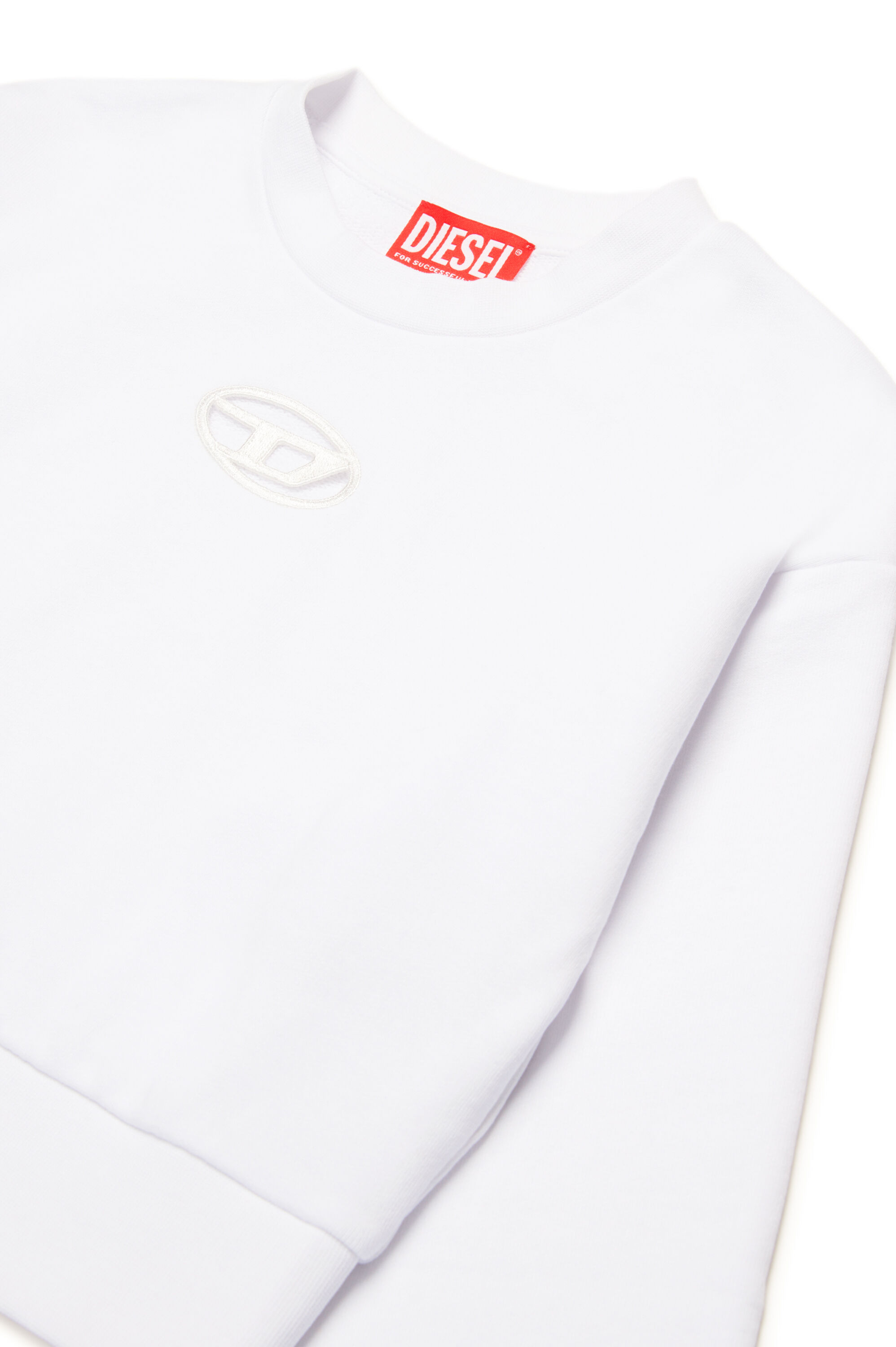DIESEL ホワイト クロップドスウェット a086990hayt_01.jpg