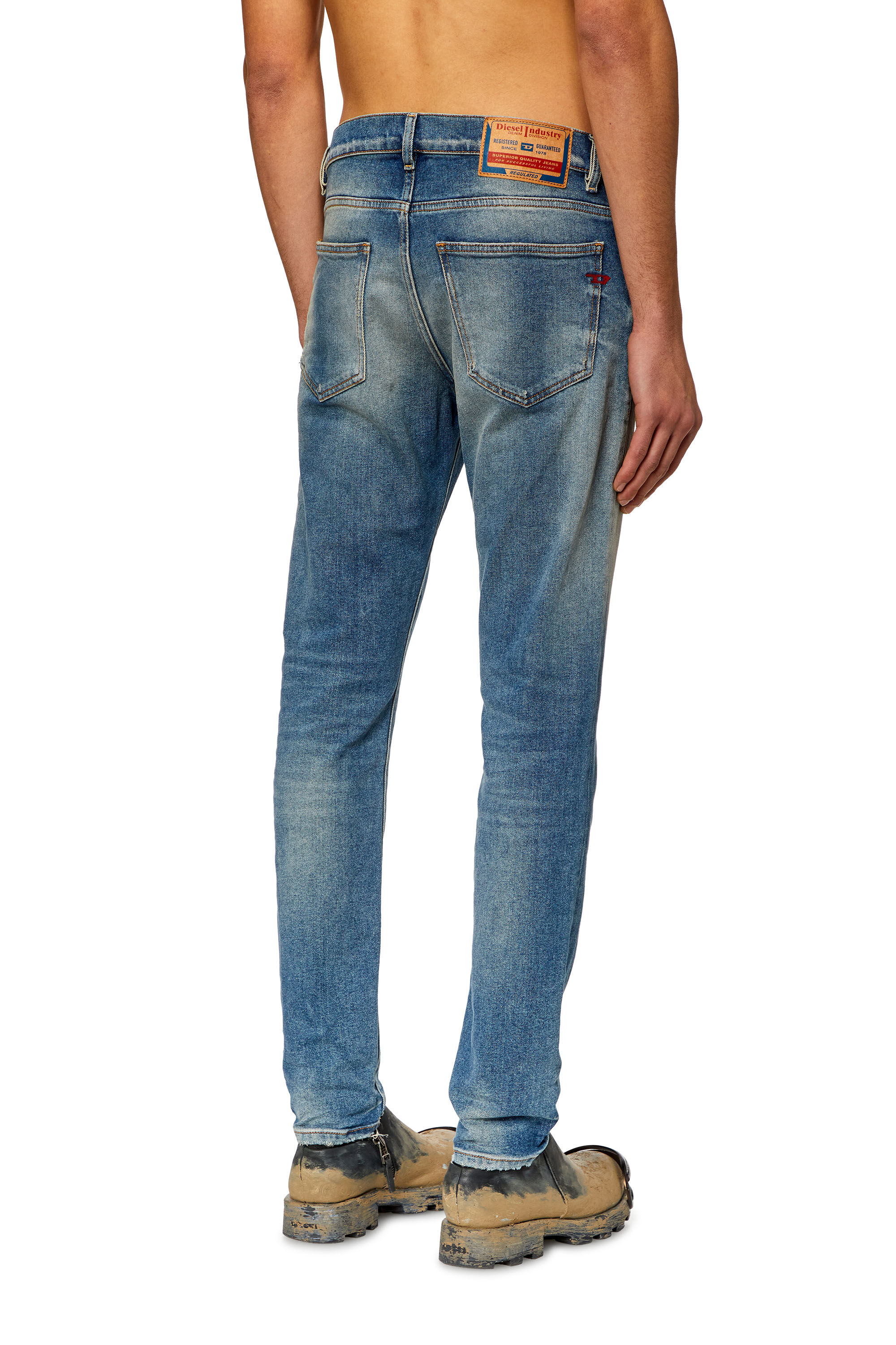 Diesel - Male's Slim Jeans 2019 D-Strukt 09H55, Light Blue - 4