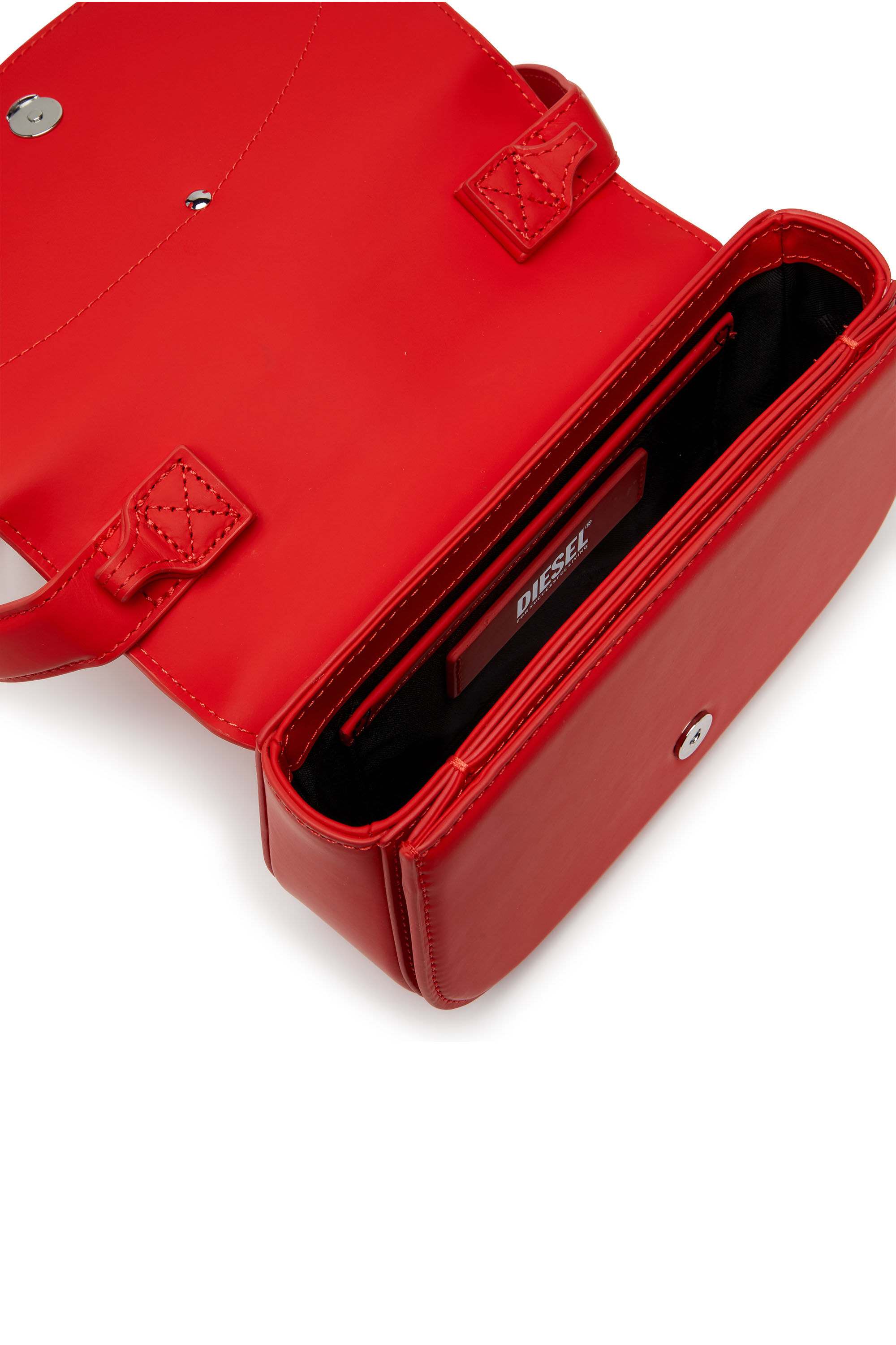 Diesel - 1DR, 1DR-Sac à bandoulière iconique en cuir mat Femme in Rouge - 2