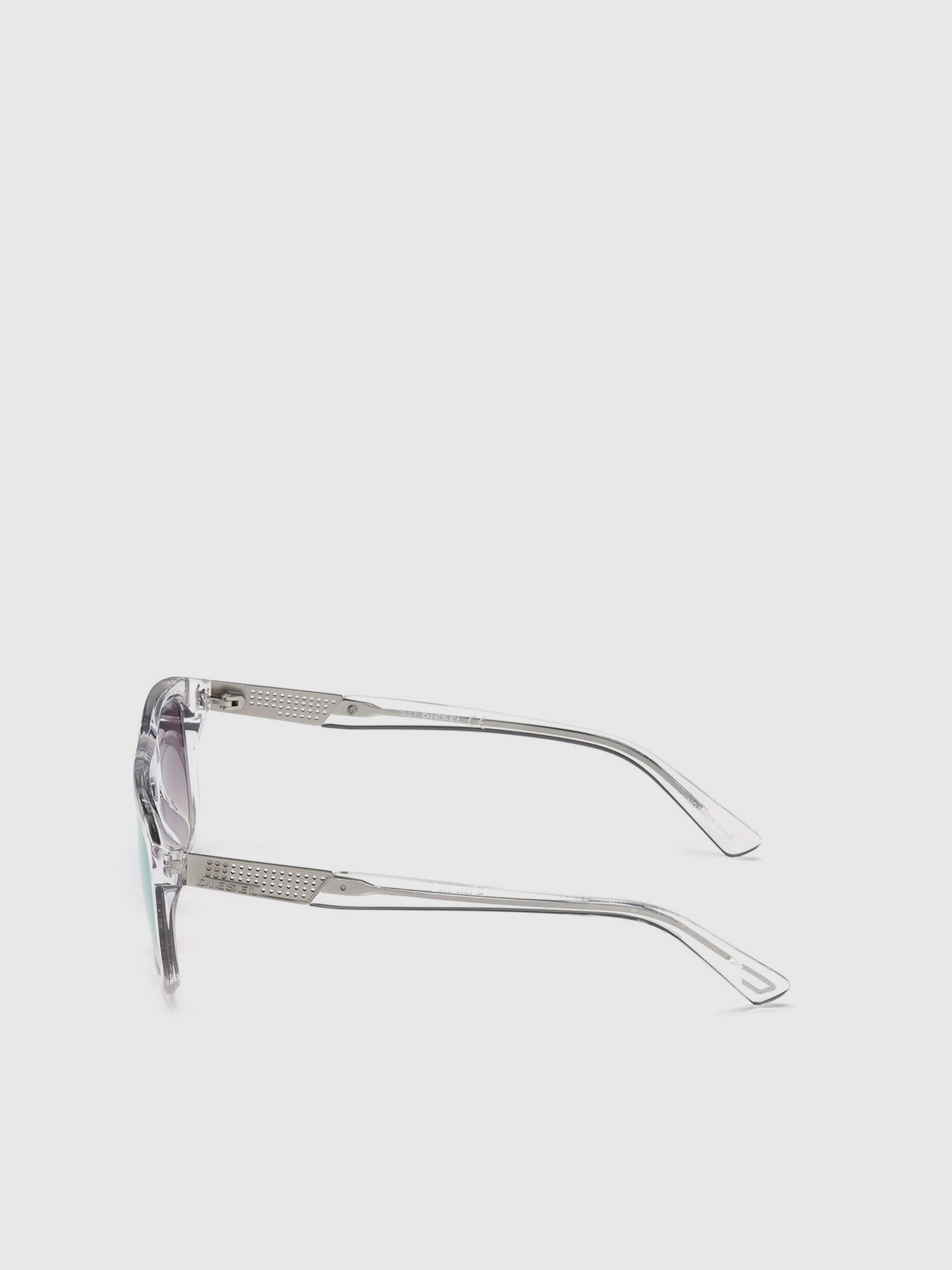 Diesel - DL0268, Male's Square eyewear with metal plaque in Generic - 3