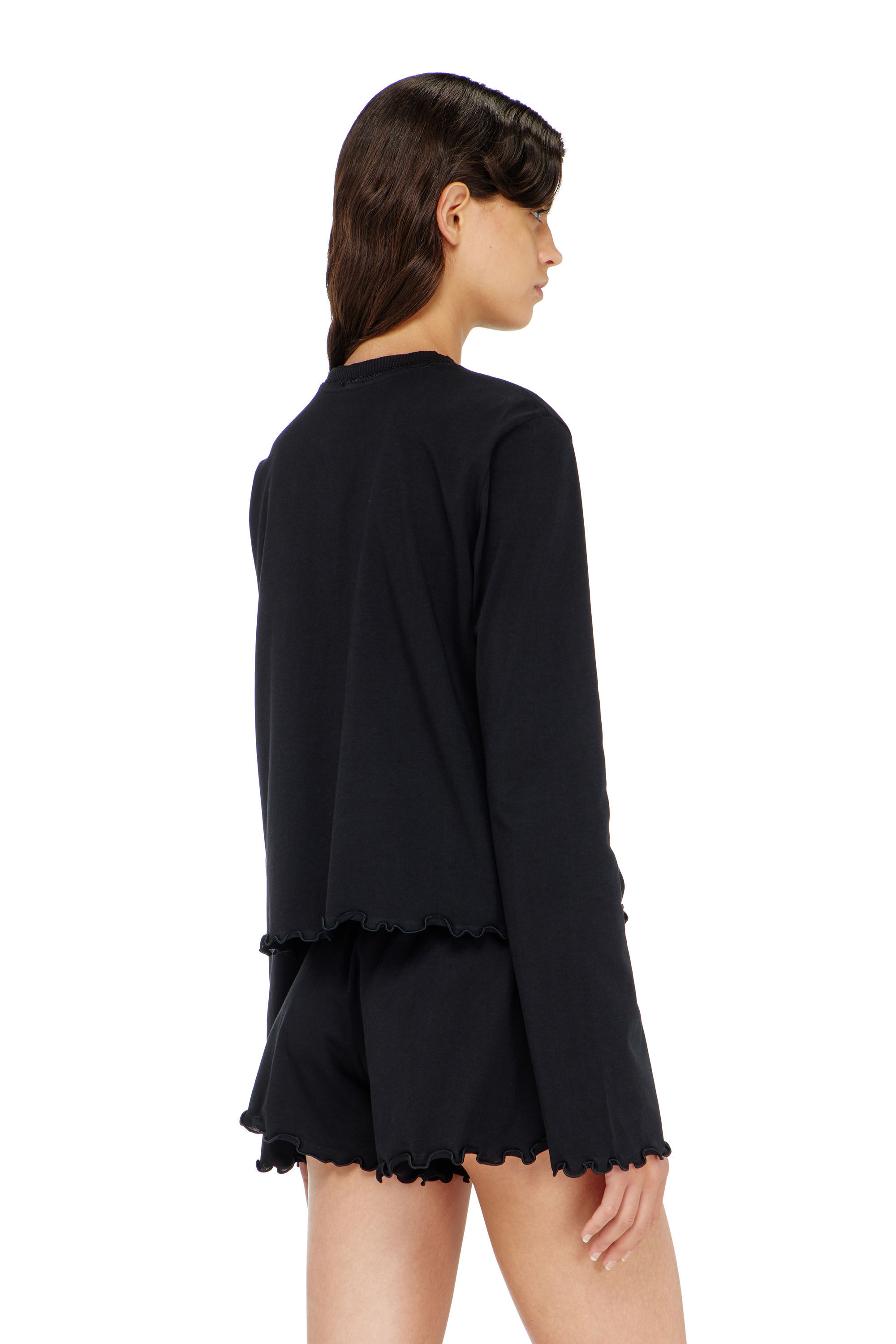 Diesel - SET-LORELAI-D-CORE, Ensemble pyjama en coton avec d&eacute;tail fleuri Femme in ToBeDefined - 1