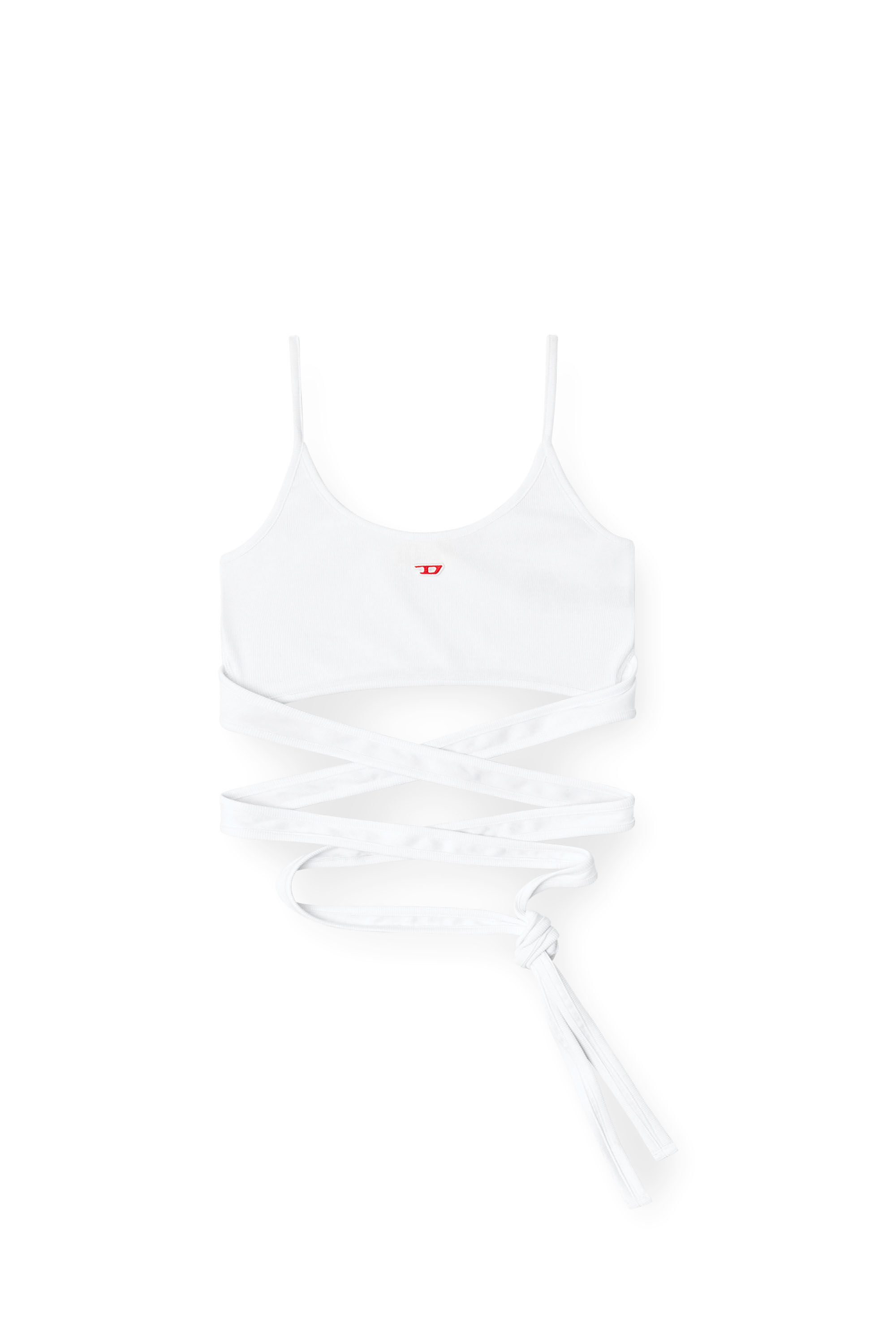 Women's Vest top with wrap ties | White | Diesel