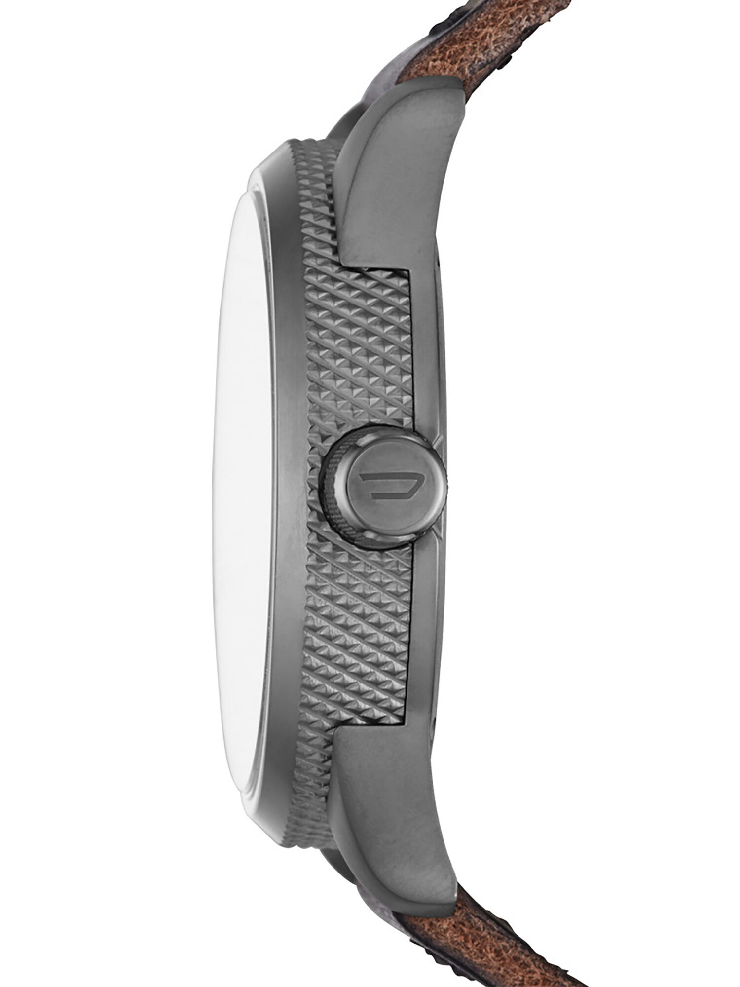 DZ1843 Man: Brown watch with gray dial, 46 mm | Diesel