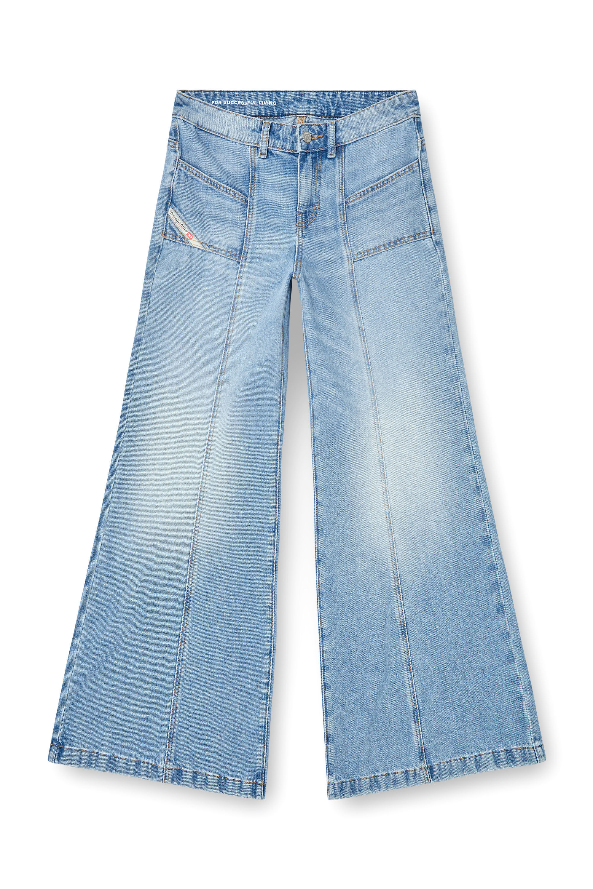 DIESEL ♪ flare jeans d-akii 0clba デニム A128080C Women's Flare Jeans | Light Blue | Diesel D-Akii
