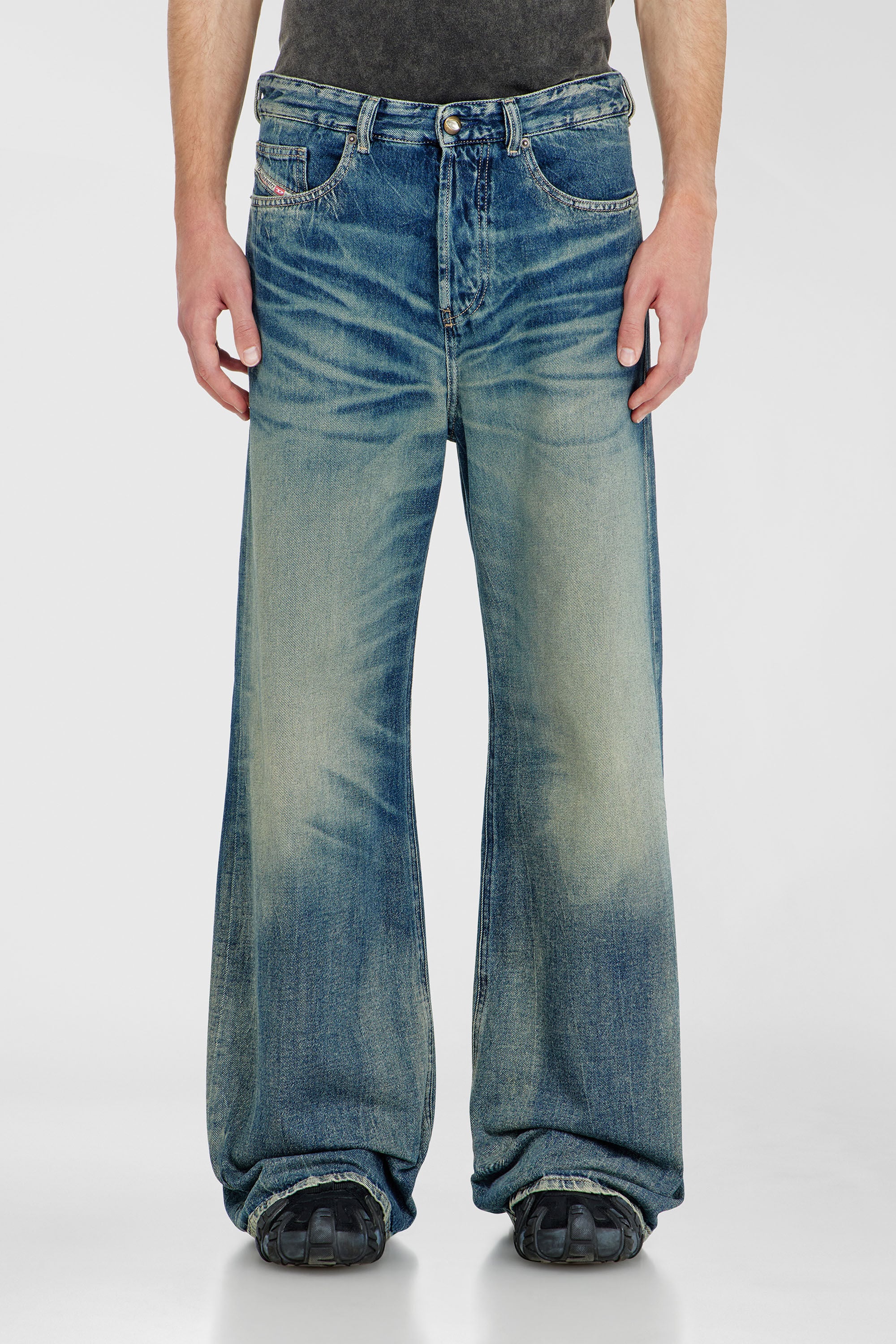 Diesel - Male's Relaxed Jeans D-Rise 09P55, Dark Blue - 4