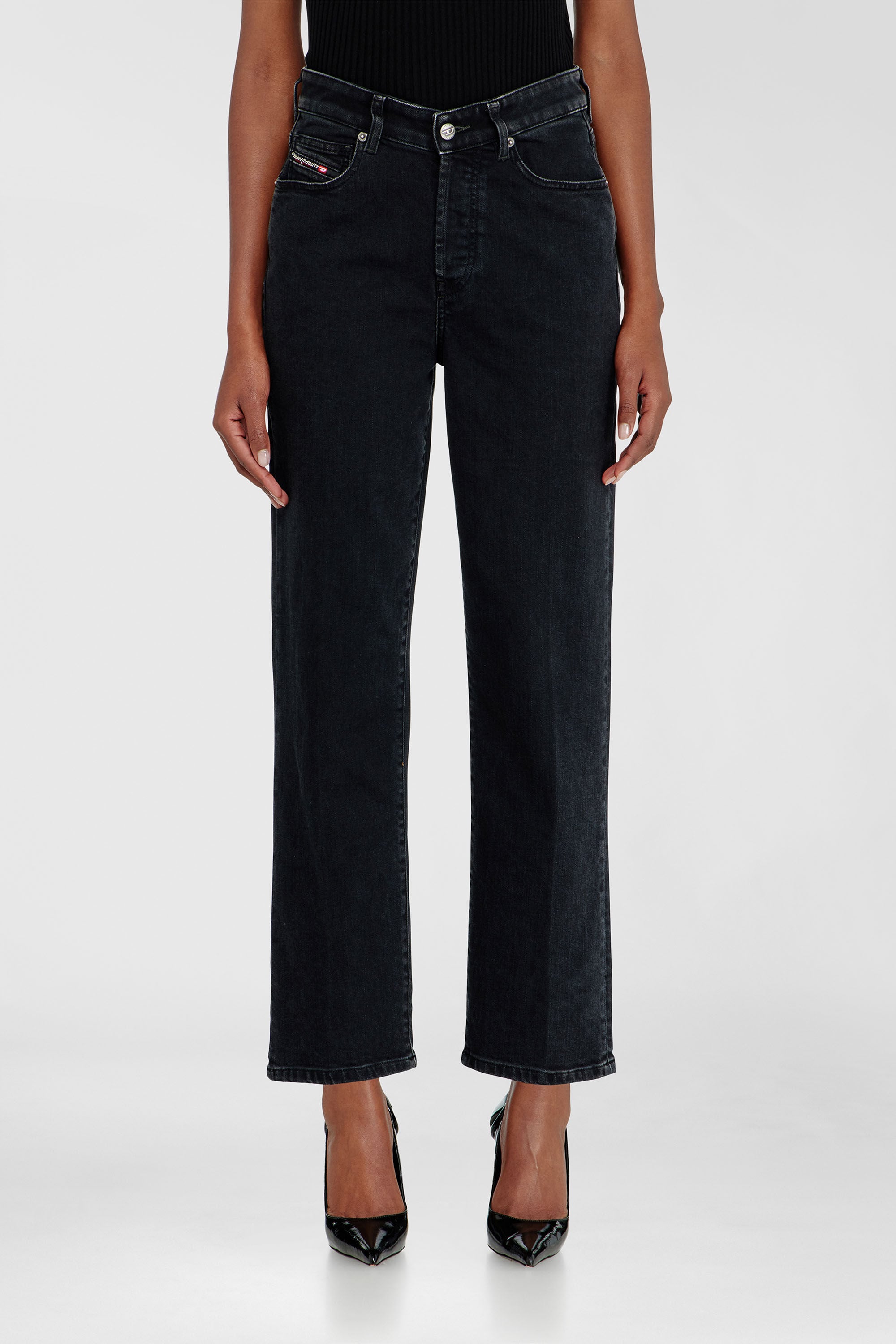 Diesel - Regular Jeans 1981 D-Went 09N89 Mujer, Negro/Gris oscuro - 4