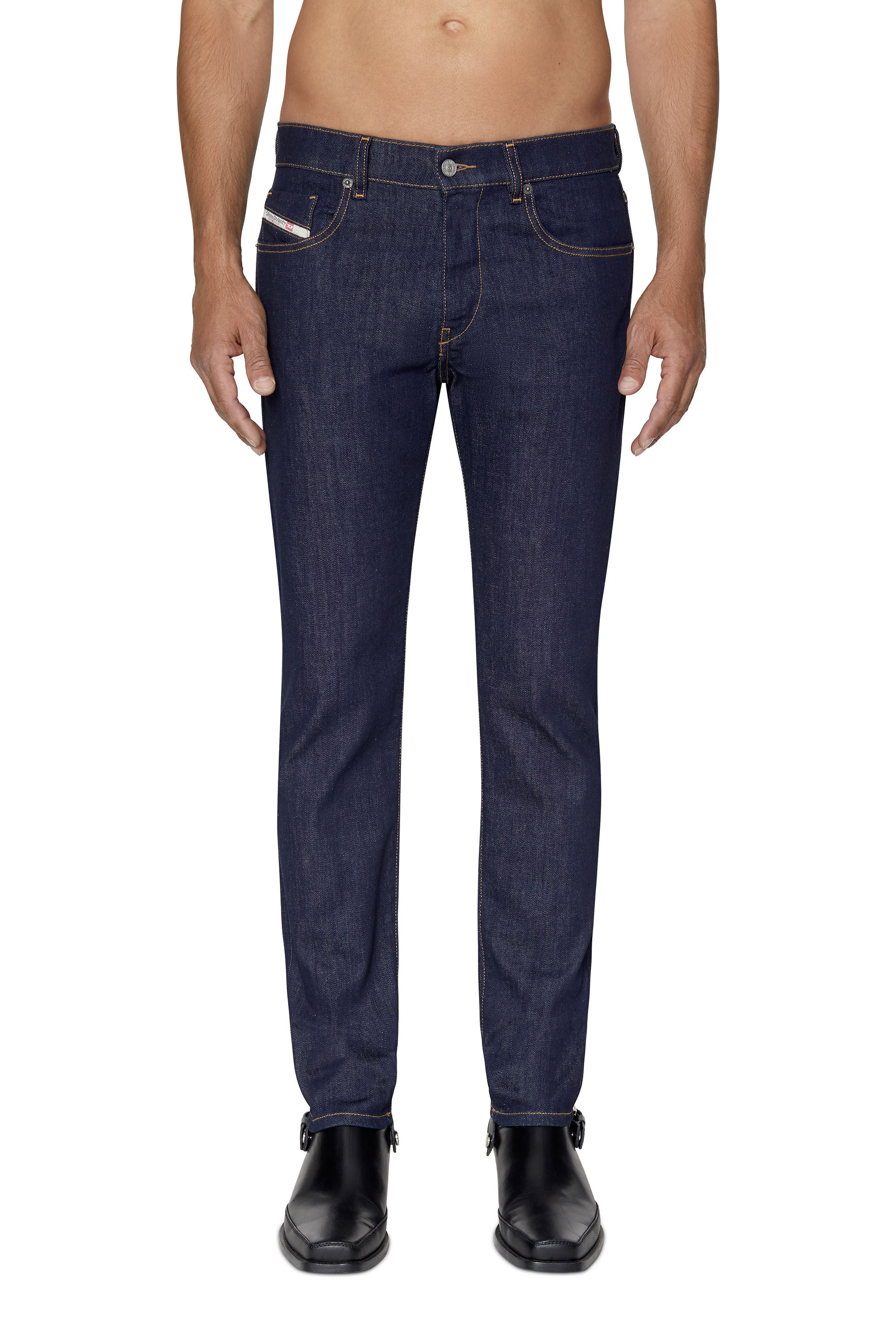 Diesel - Man's Slim Jeans 2019 D-Strukt Z9B89, Dark Blue - 3