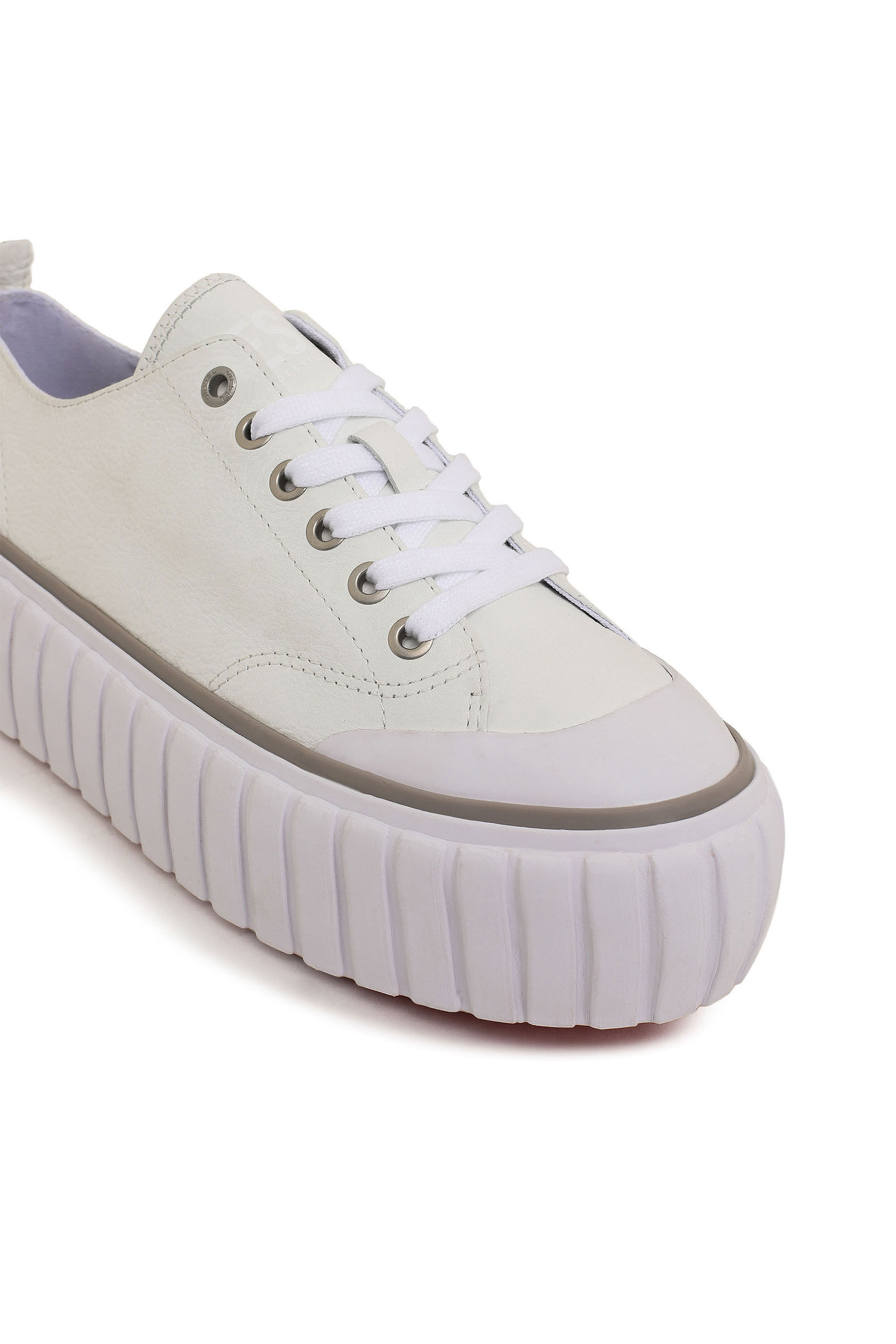 Diesel - S-HANAMI LOW X, Female's S-Hanami Low X - Platform sneakers in leather in White - 5