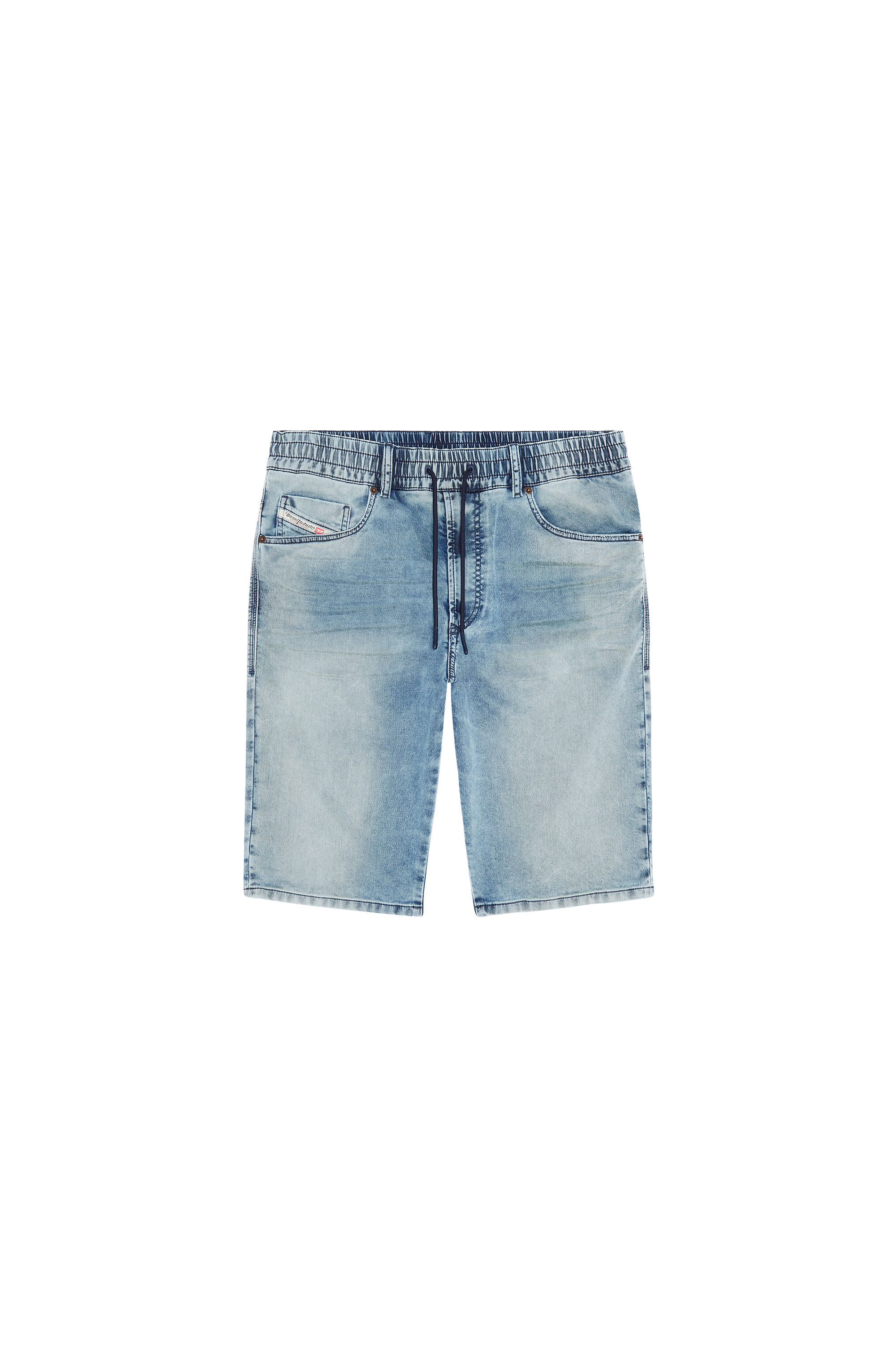 Diesel - D-KROOLEY-SHORT JOGG, Man's Shorts in JoggJeans in Medium blue - 2