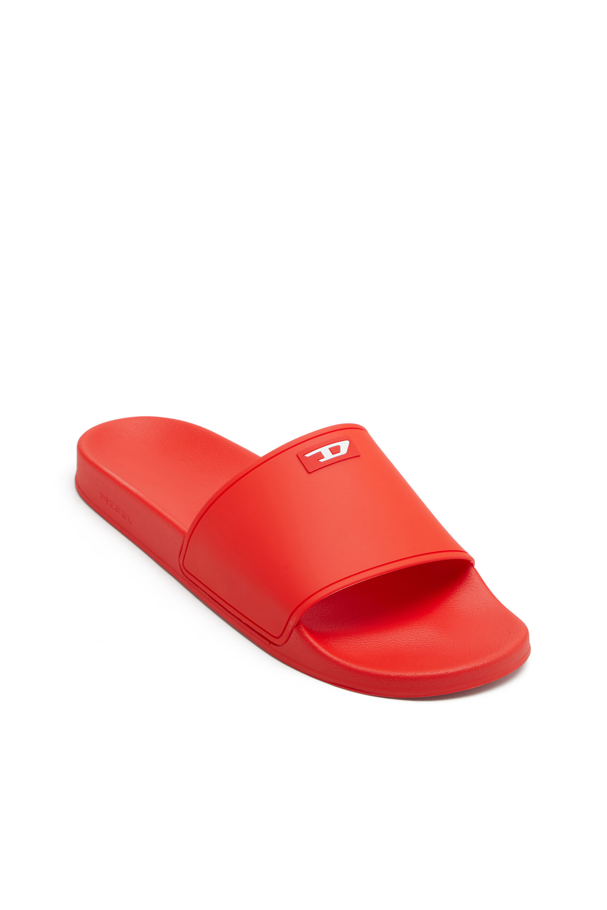 Diesel - SA-SWIM, Male's Sa-Swim-Rubber pool slides with D logo in Red - 6