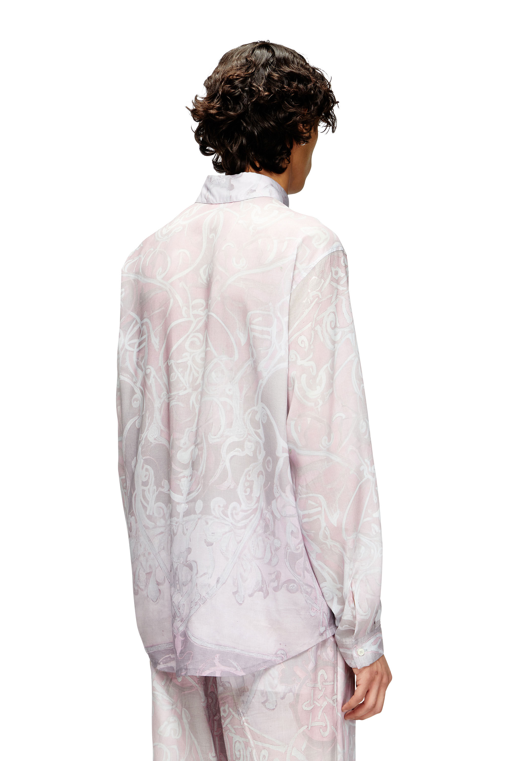 Women's Shirt with medieval print | Pink | Diesel