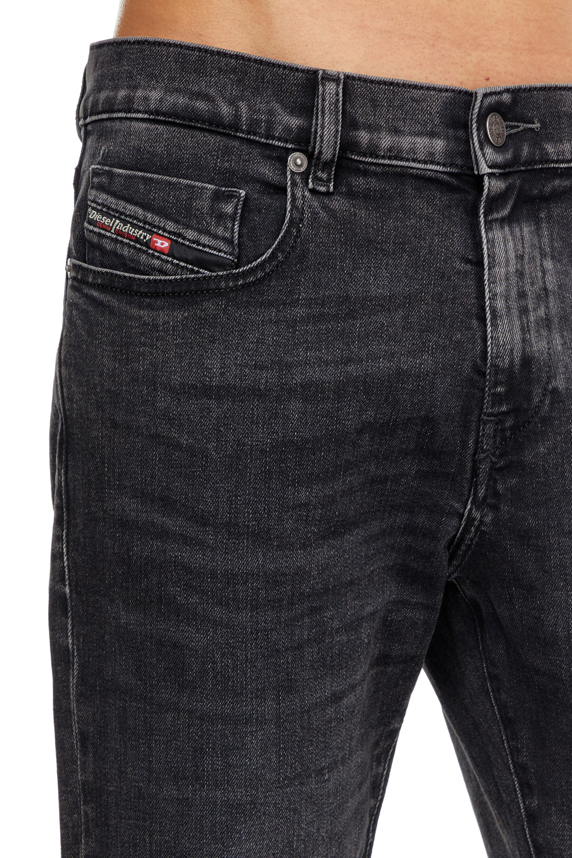 Diesel - Male's Slim Jeans 2019 D-Strukt 09B83, Black/Dark Grey - 5