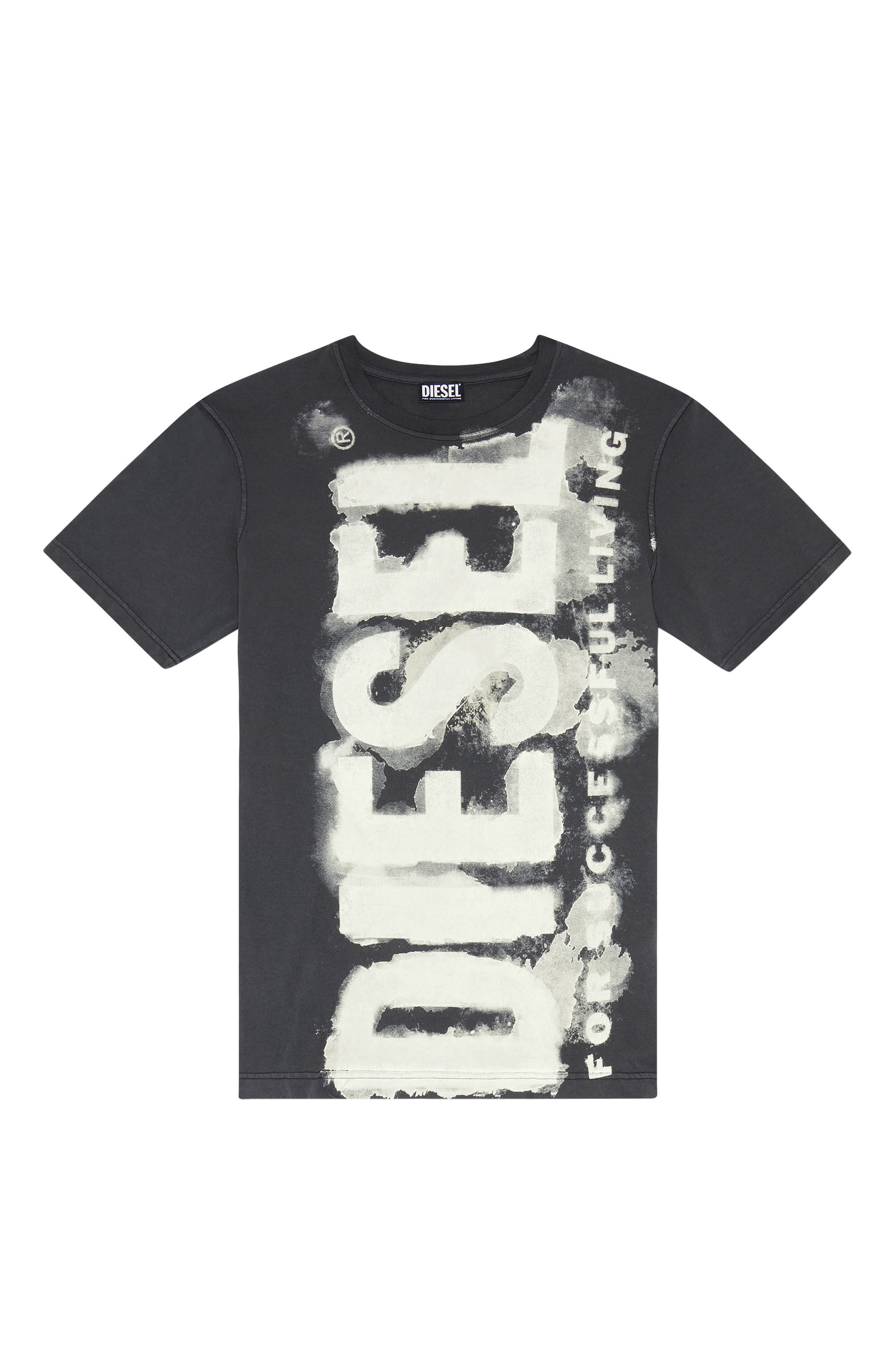 T-JUST-E16 Man: T-shirt with bleeding logo print | Diesel