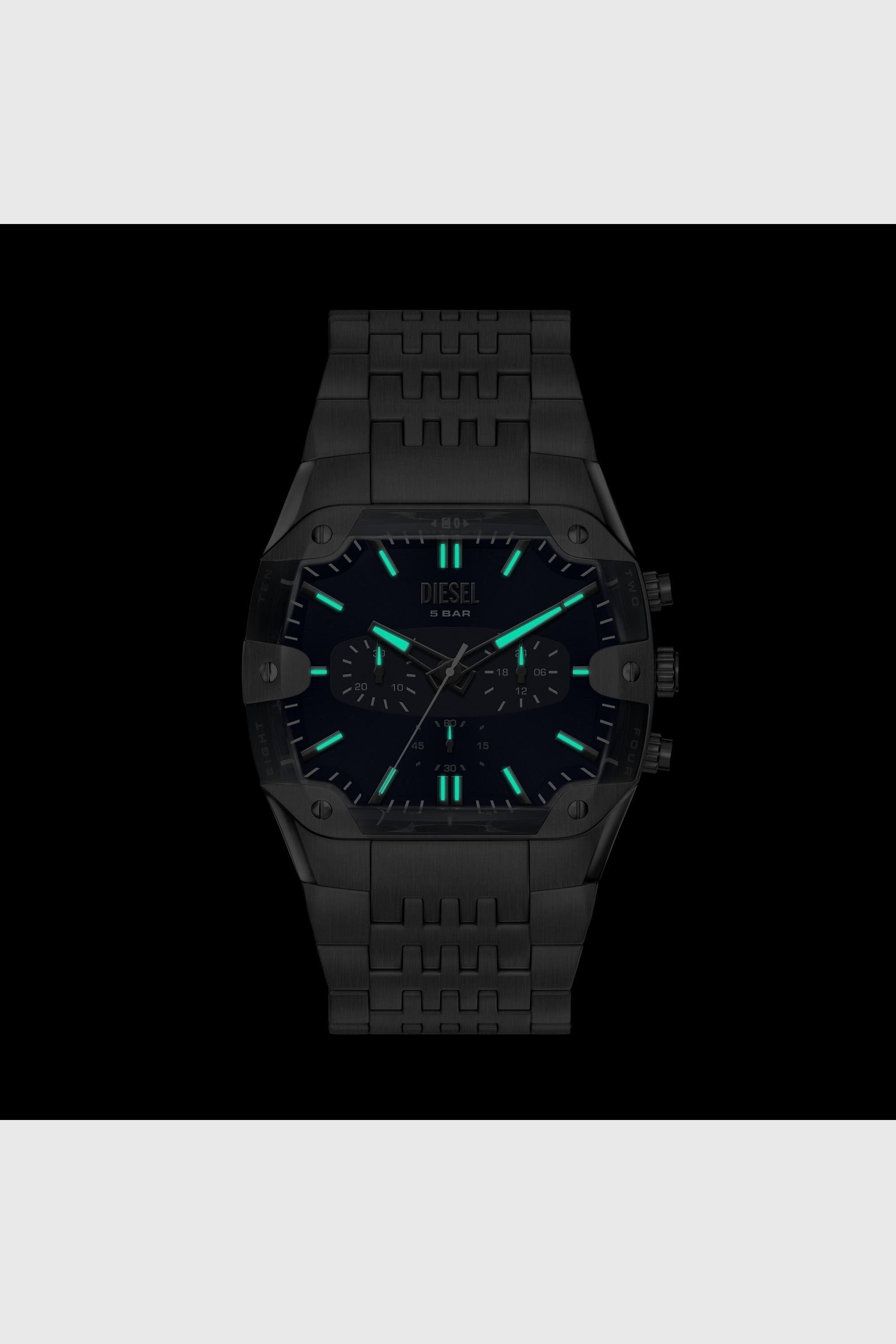 Diesel - DZ4717 WATCH, Reloj Spiked Cushion de acero inoxidable color gunmetal Hombre in Gris - 6