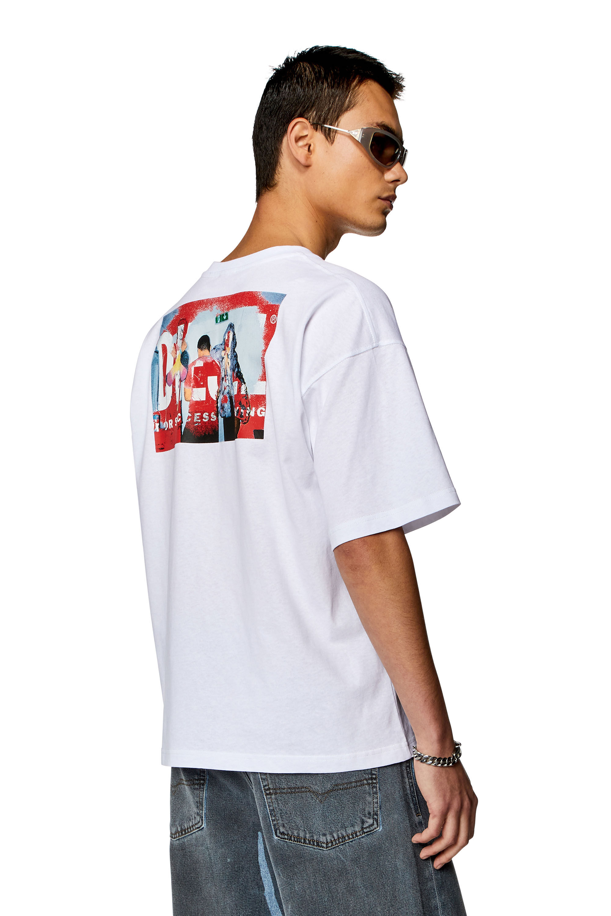 Diesel - T-BOXT-N11, Camiseta con logotipo fotográfico Hombre in Blanco - 3