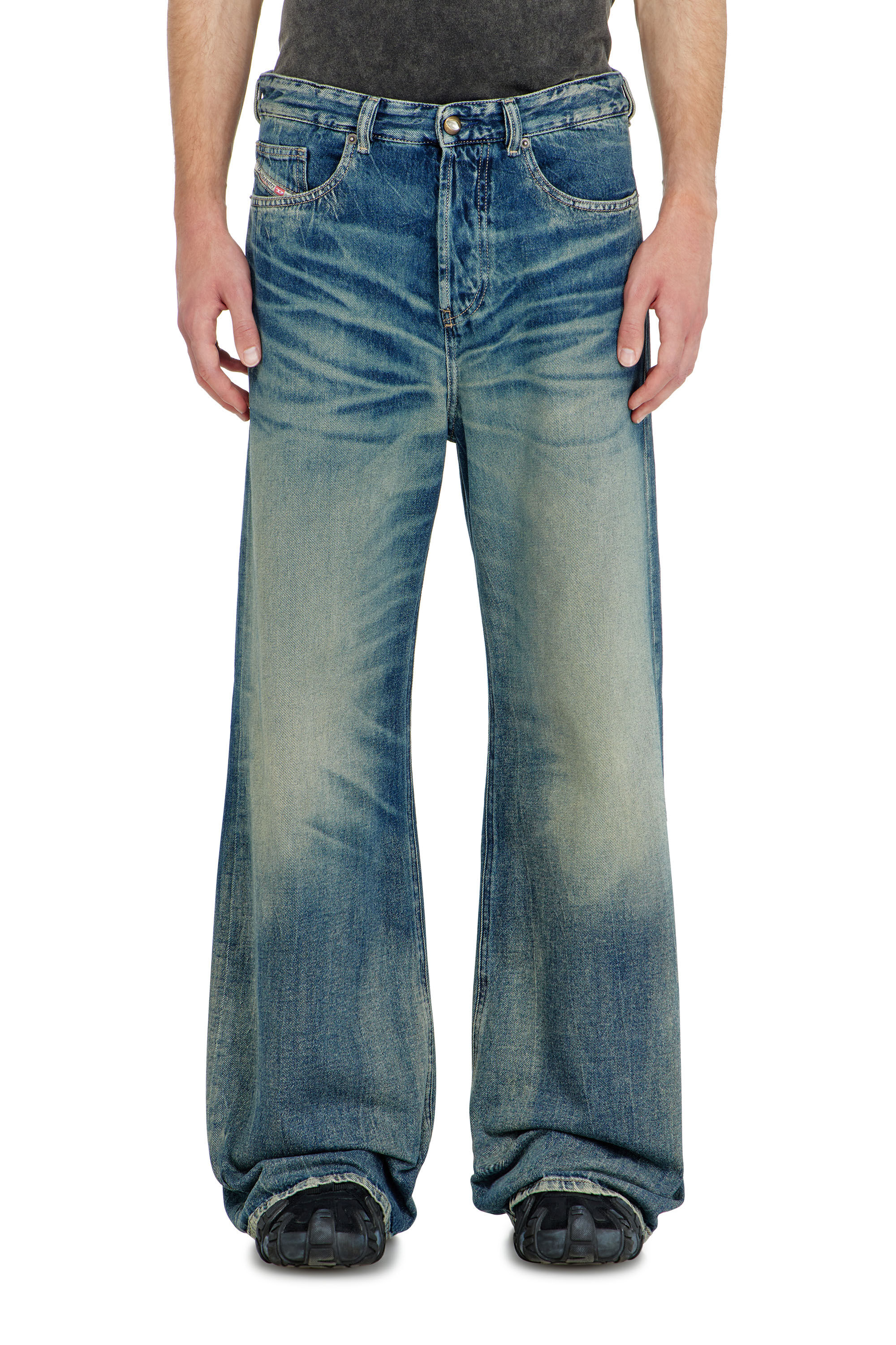 Diesel - Male's Relaxed Jeans D-Rise 09P55, Dark Blue - 4