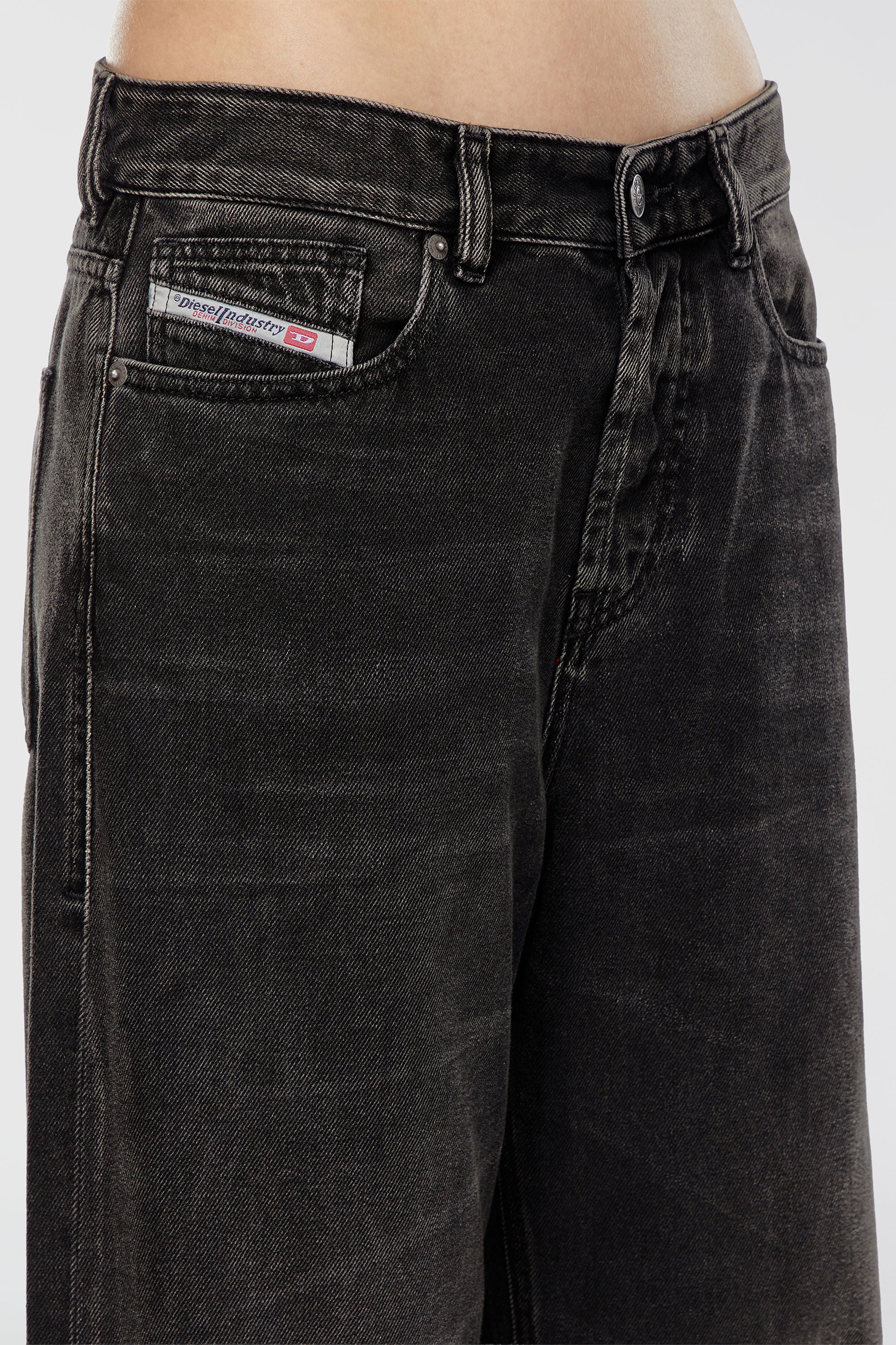 Diesel - Relaxed Jeans 1996 D-Sire 09J96 Mixte, Noir/Gris fonc&eacute; - Image 7