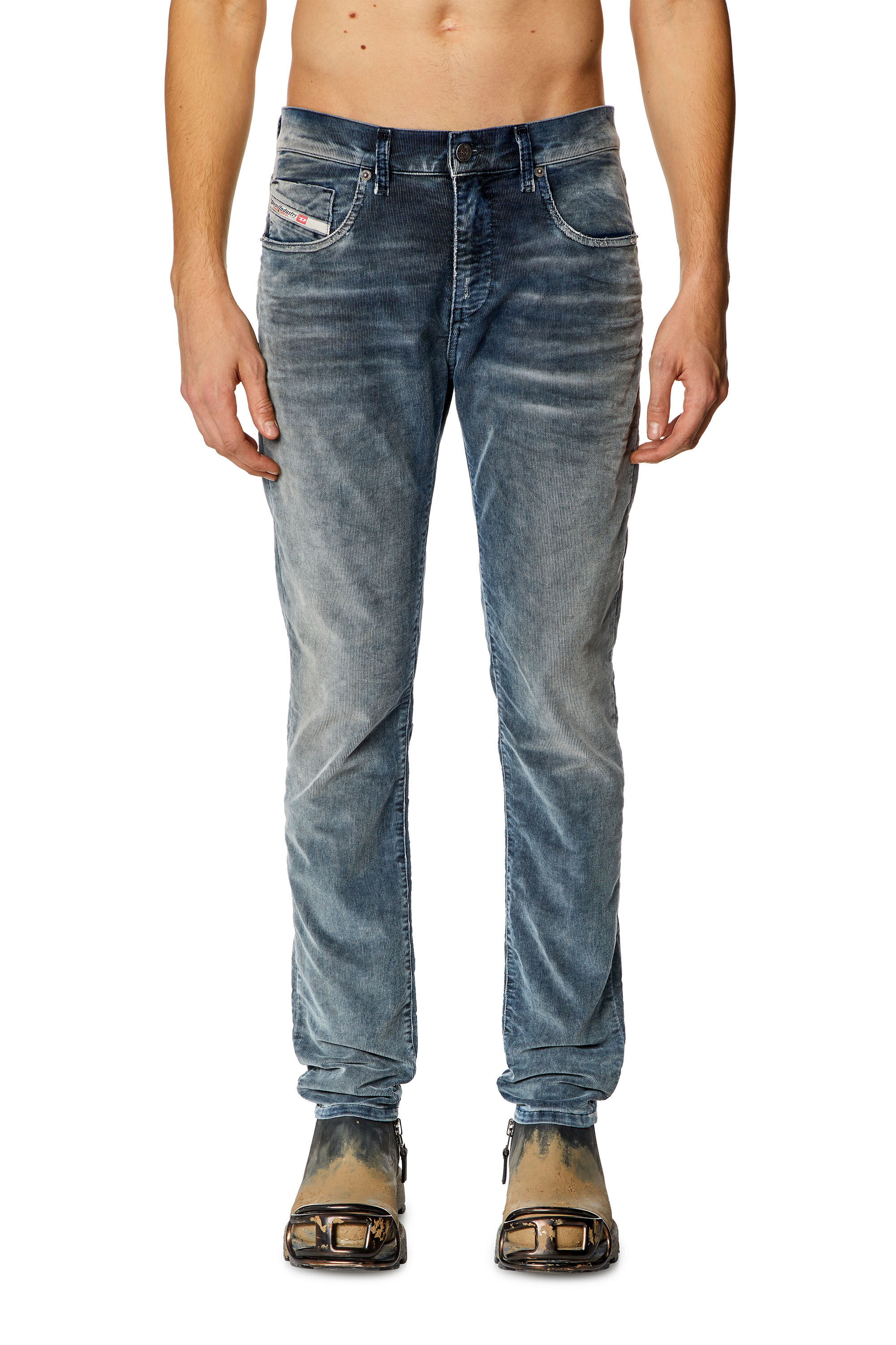 Diesel - Slim Jeans 2019 D-Strukt 068JF Homme, Bleu Foncé - Image 3