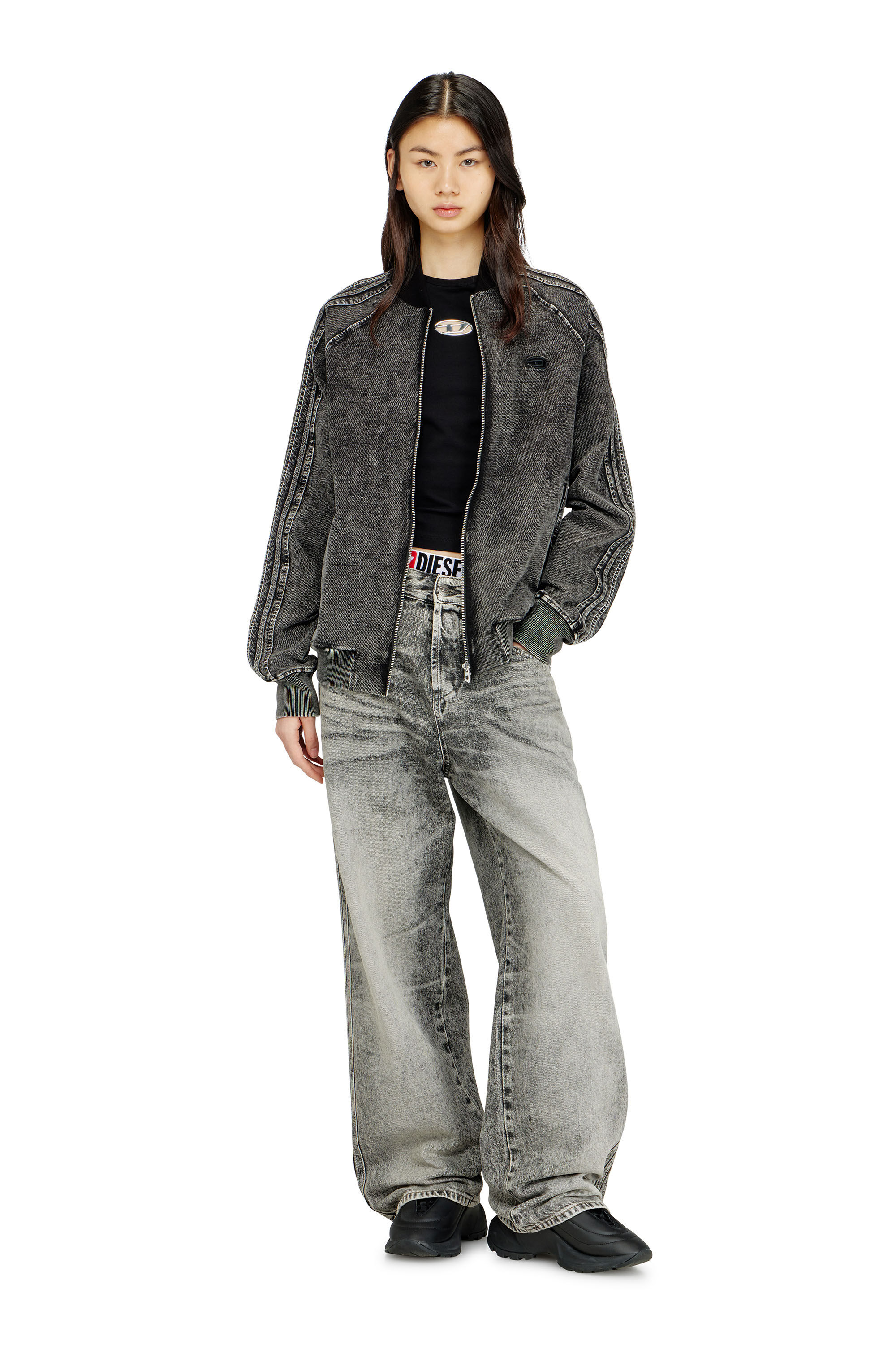 Women's Relaxed Jeans | Light Grey | Diesel 1997 D-Enim-M