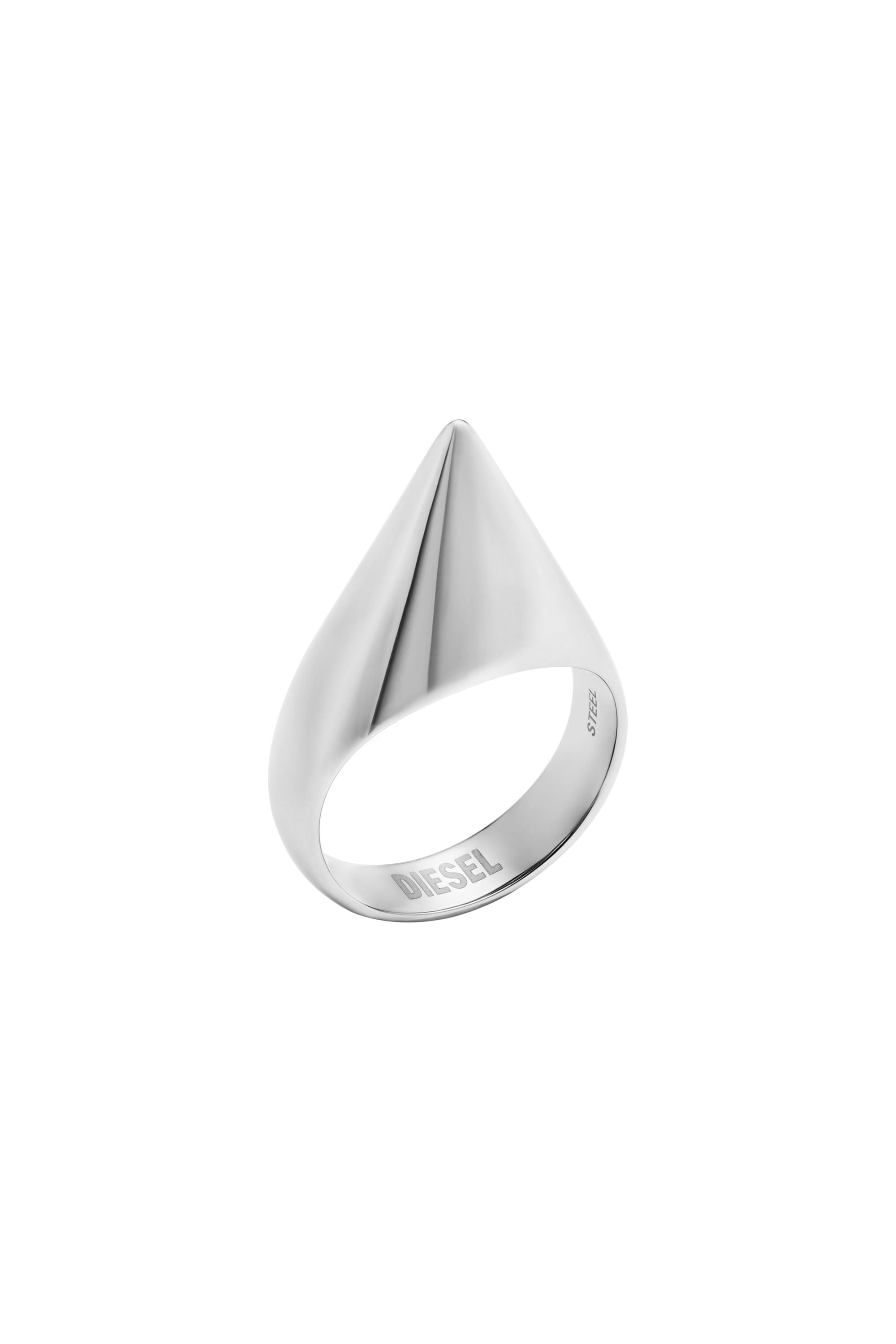 Women's Stainless steel spike band ring | Silver | Diesel {{Country}}