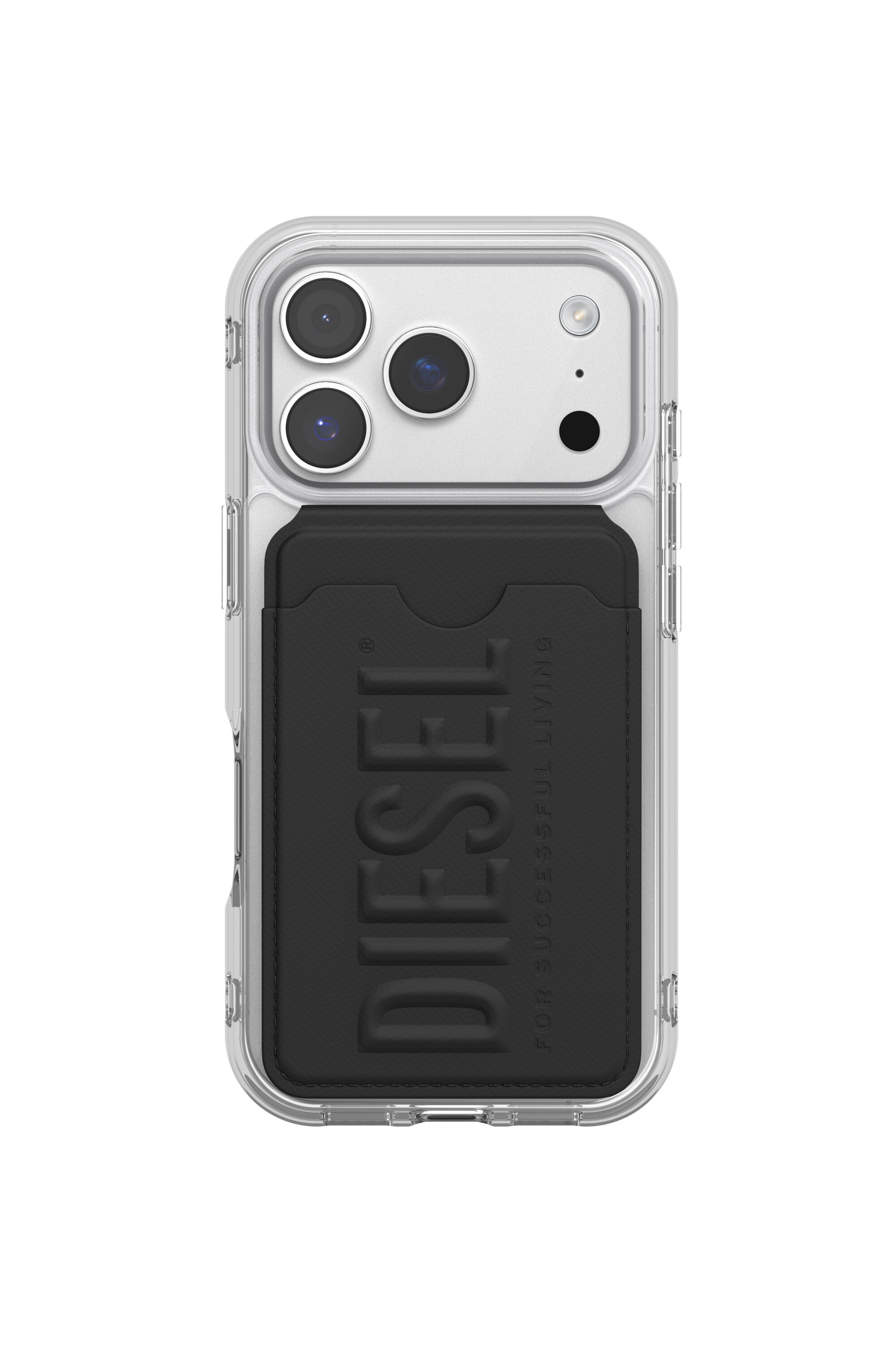 Women's 3D Biscotto magsafe cardholder stand | Black | Diesel