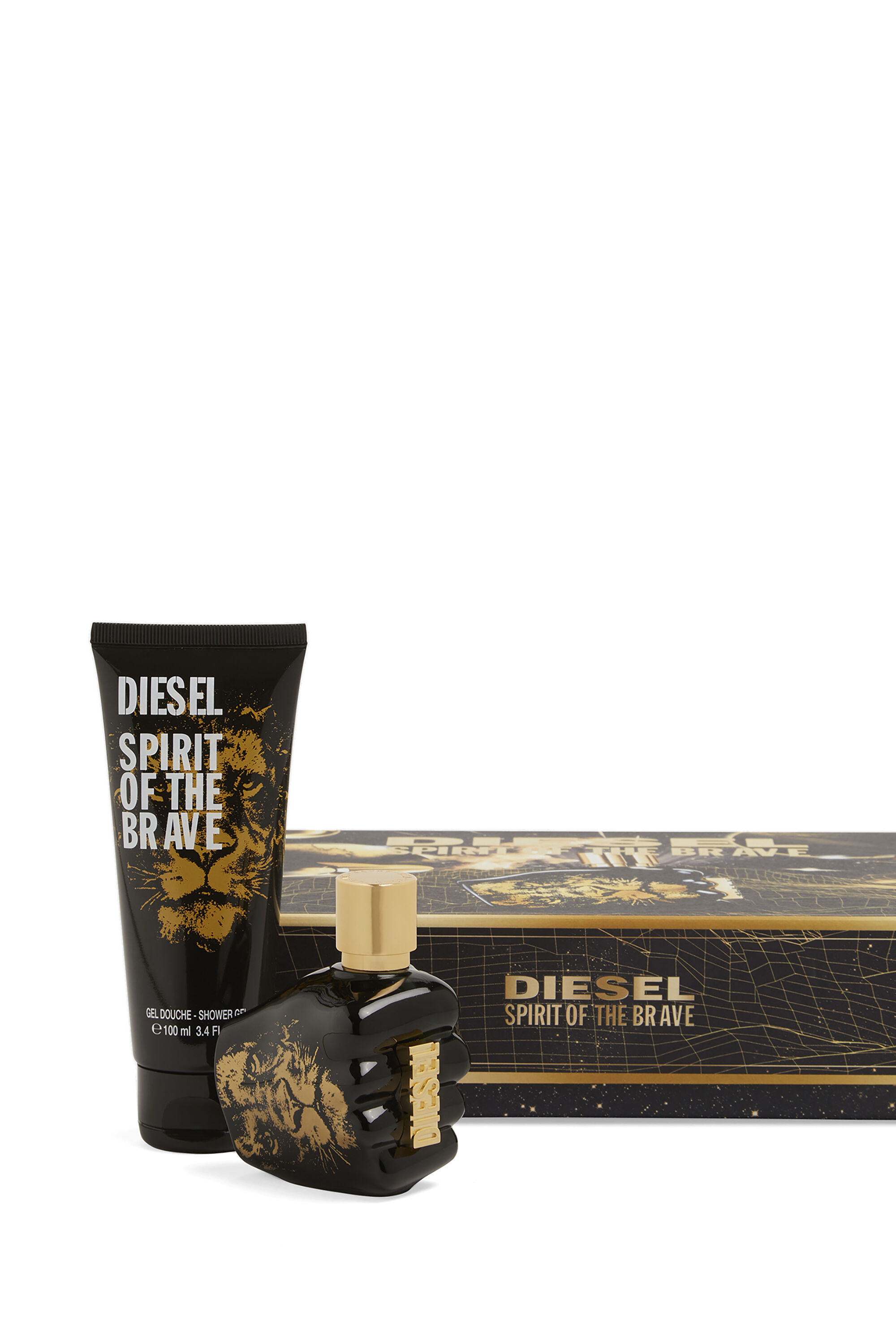 Diesel - SPIRIT OF THE BRAVE 50ML GIFT SET, Male's SPIRIT OF THE BRAVE Gift set in Black/Gold - 1
