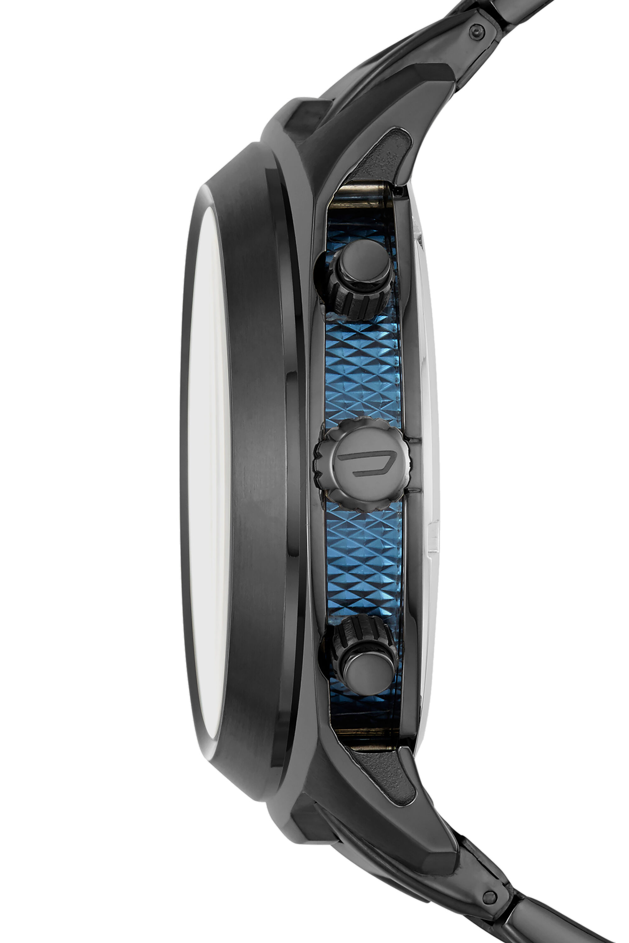 Diesel - DZ4510, Tumbler reloj cron&oacute;grafo en acero inoxidable gris metalizado Hombre in Negro - 2