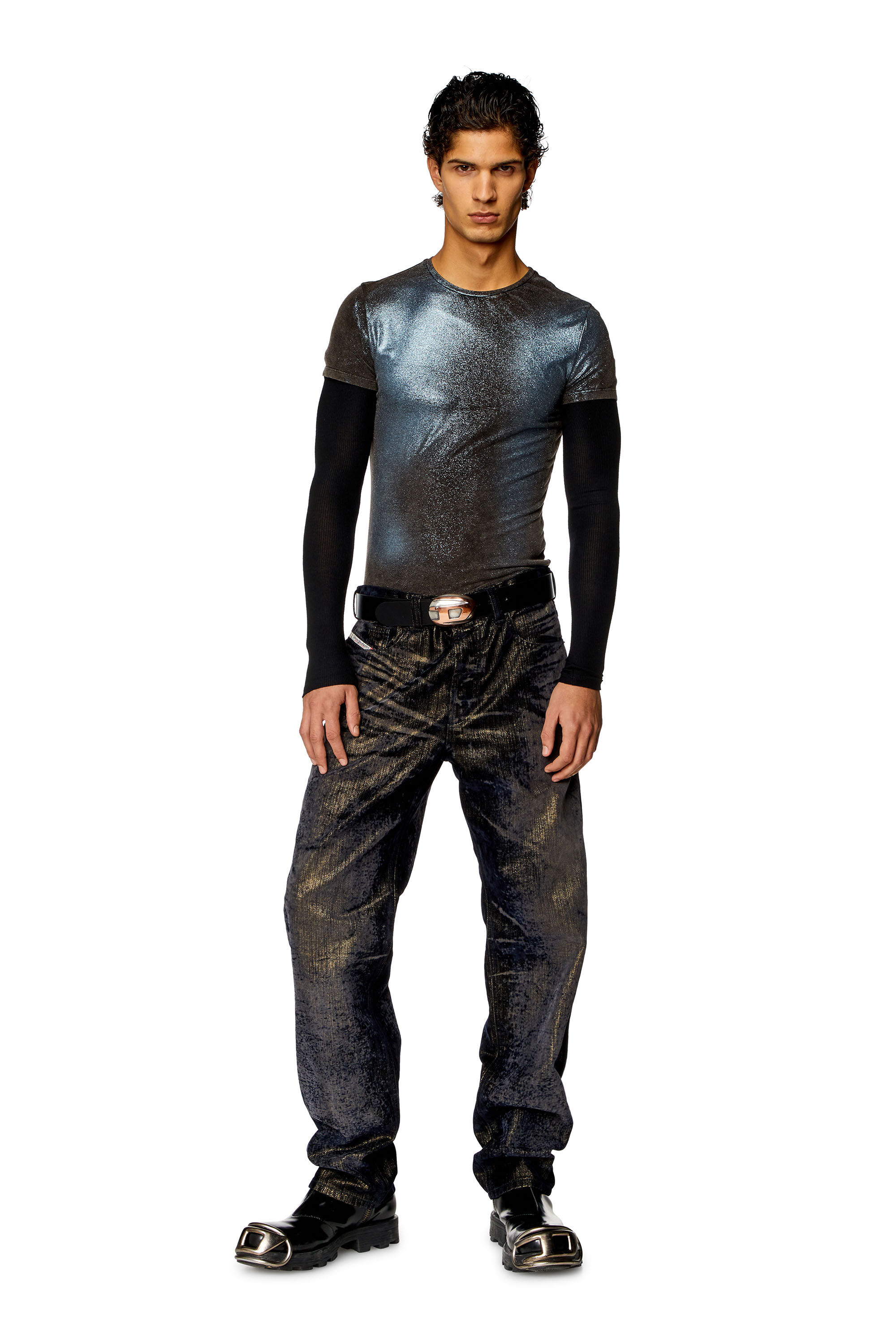 Diesel - Regular Jeans 2010 D-Macs 09I49 Homme, Noir/Gris foncé - Image 1