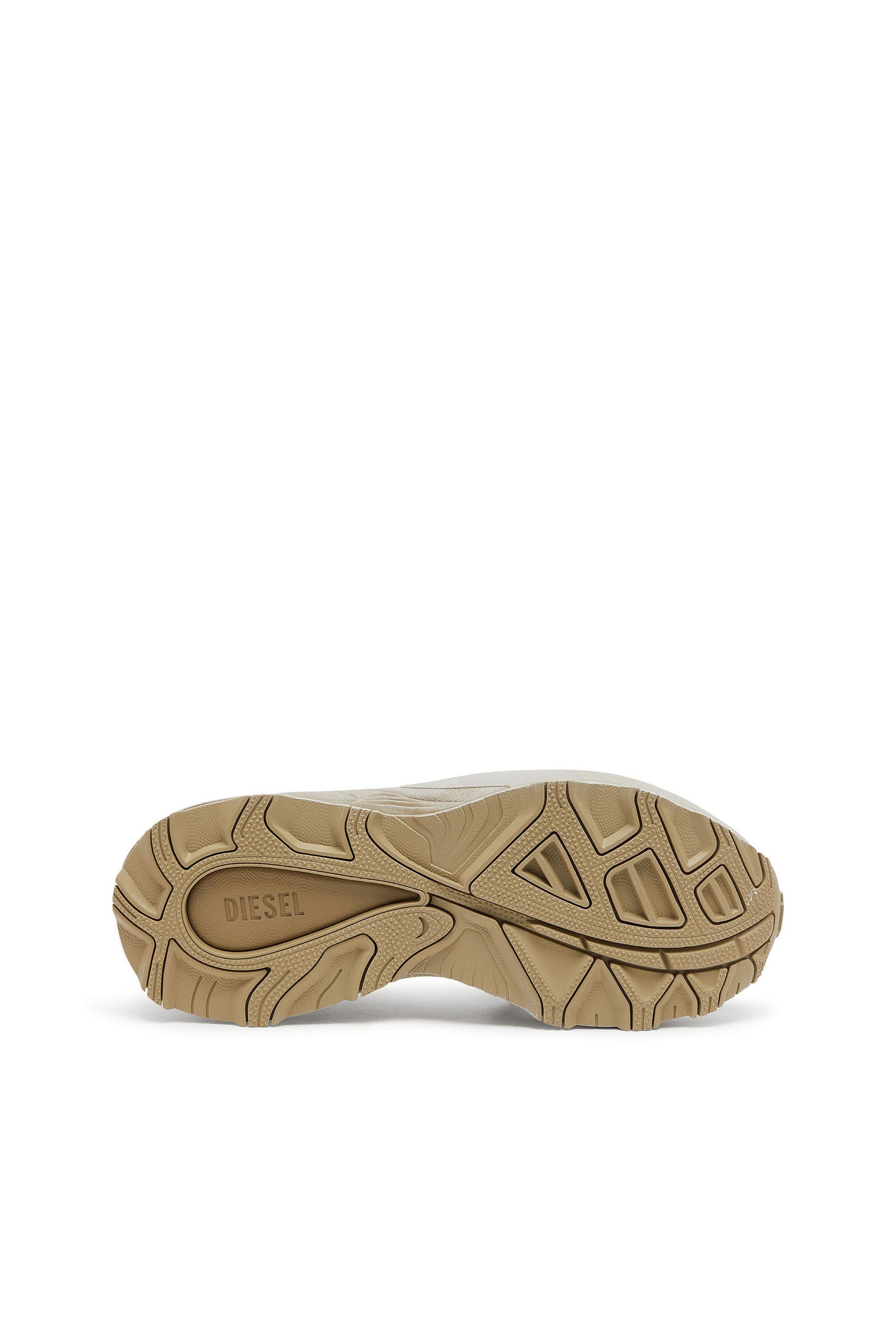 Diesel - D-CAGE RUNNER, Man's D-Cage-Distressed chunky sneakers in ripstop in Military Green - 5