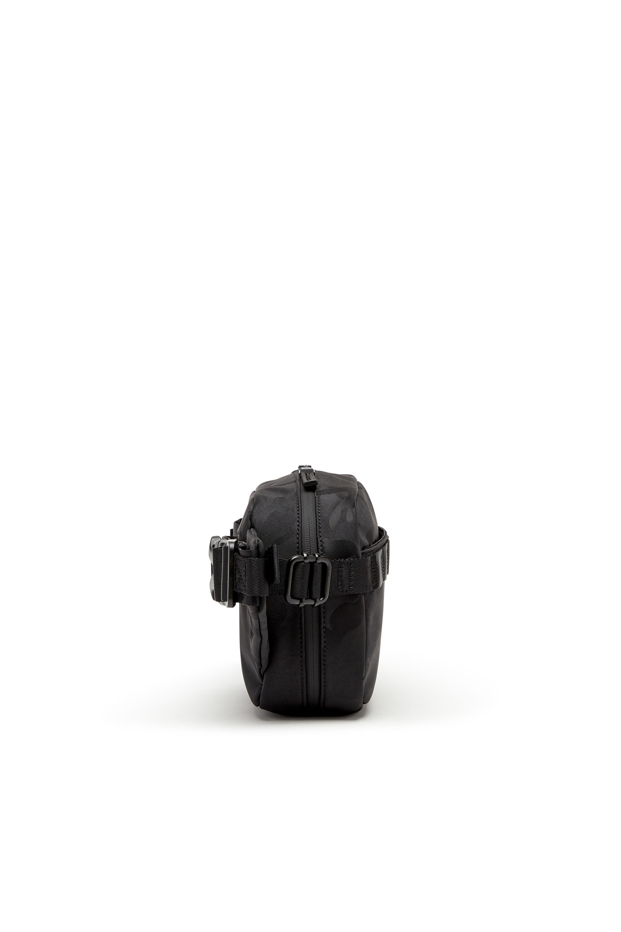 Diesel - DSRT BELTBAG, Dsrt-Sac banane utility en nylon imprimé Homme in Noir - 4