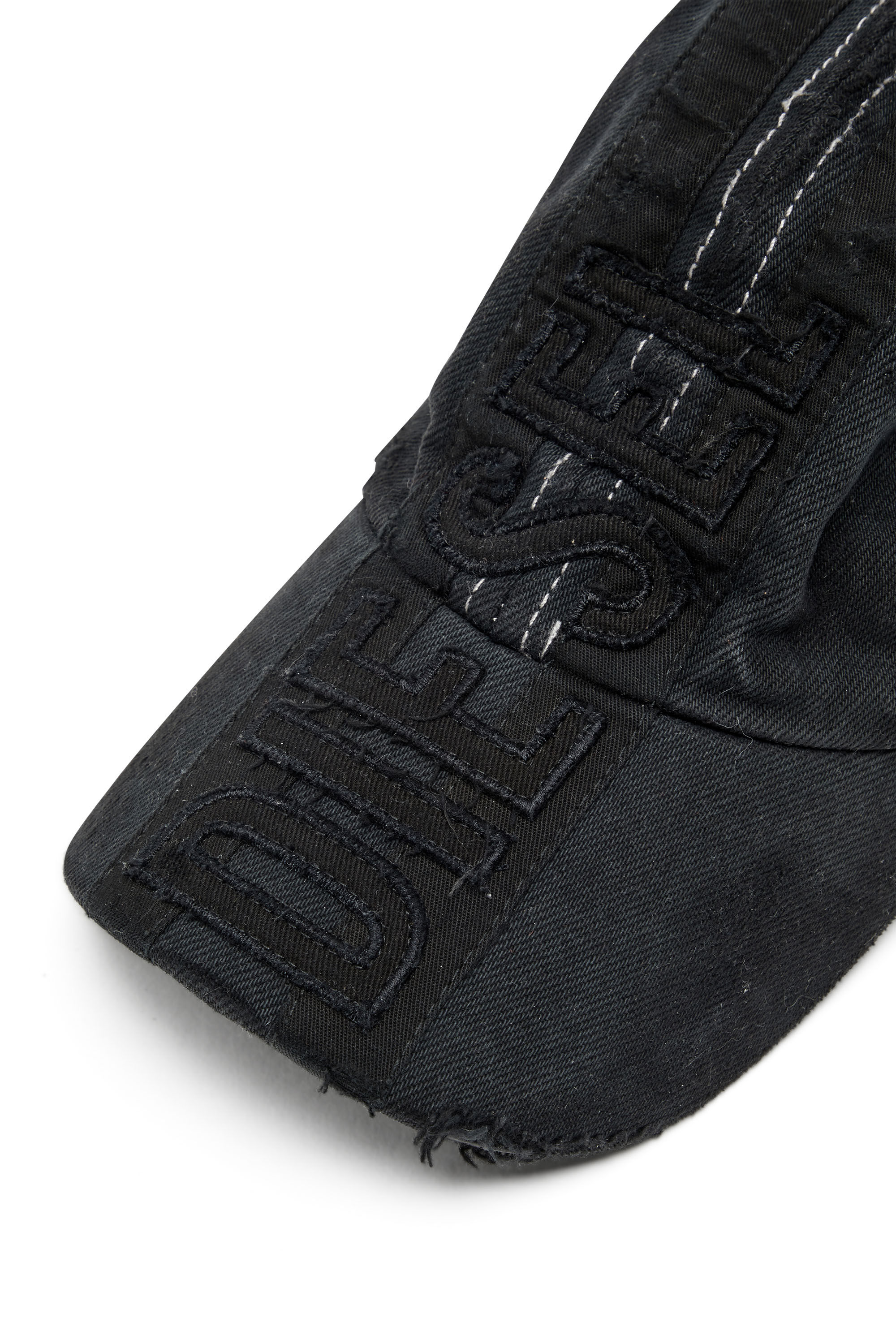 Diesel - C-GEIR, Gorra de b&eacute;isbol con parches Hombre in Negro - 3
