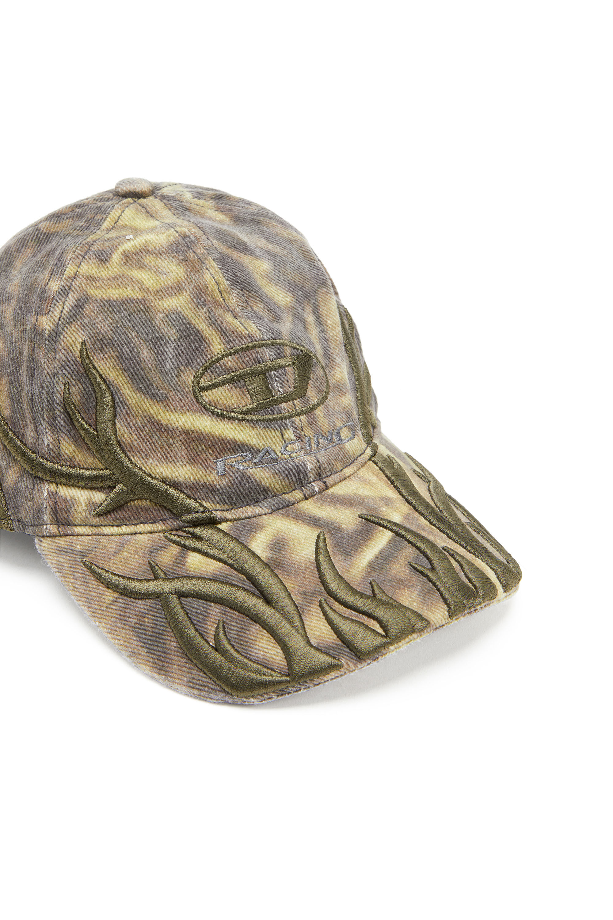 Diesel - C-AREN, Casquette de baseball camouflage avec broderie Homme in Polychrome - 3