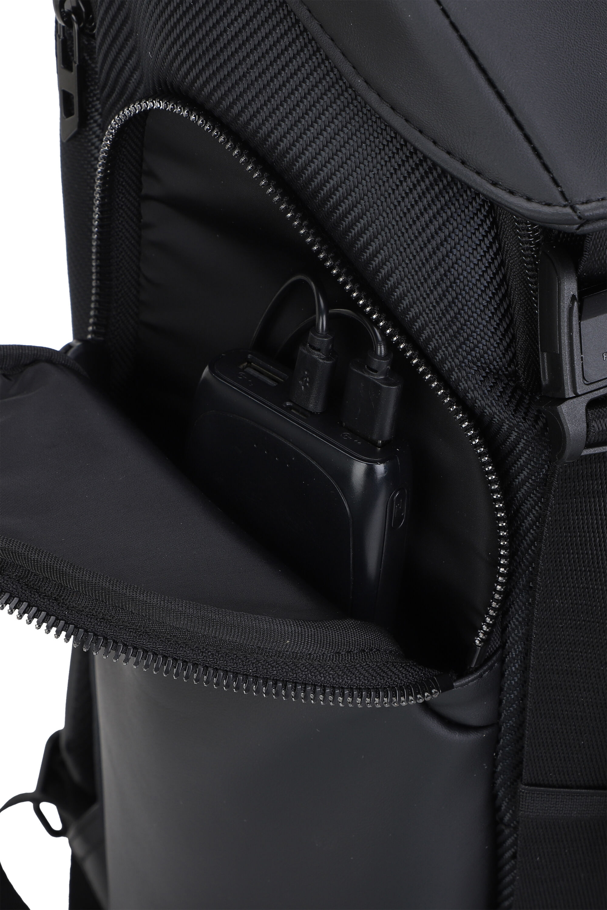 Diesel - DIESEL CARBON FIBER BACKPACK-BLACK  DSB0, Sac &agrave; dos business fonctionnel Mixte in Noir - 5
