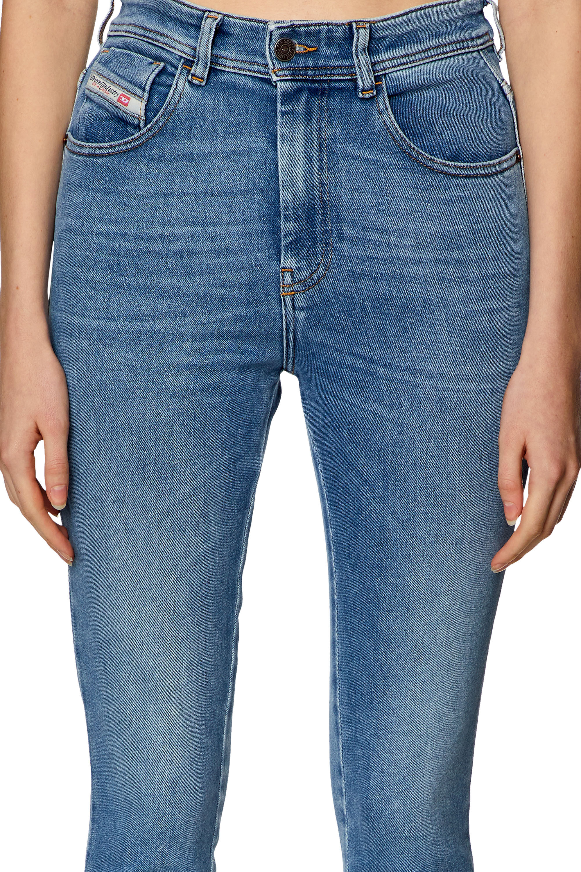 Diesel - Skinny Jeans 1984 Slandy-High 09H93 Femme, Bleu Clair - Image 4