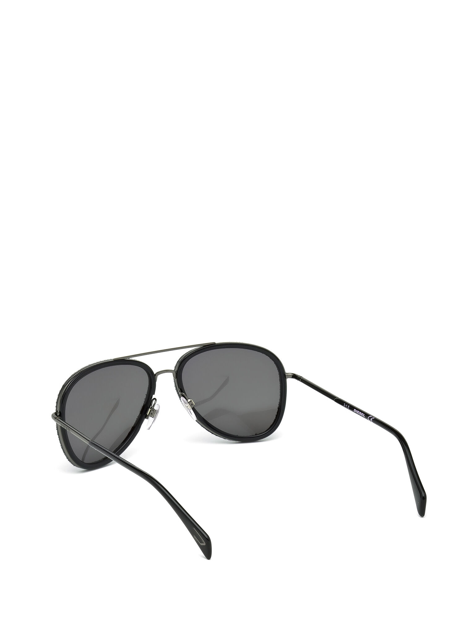Diesel - DL0167, Gafas de doble puente con patillas finas Unisex in Negro - 2