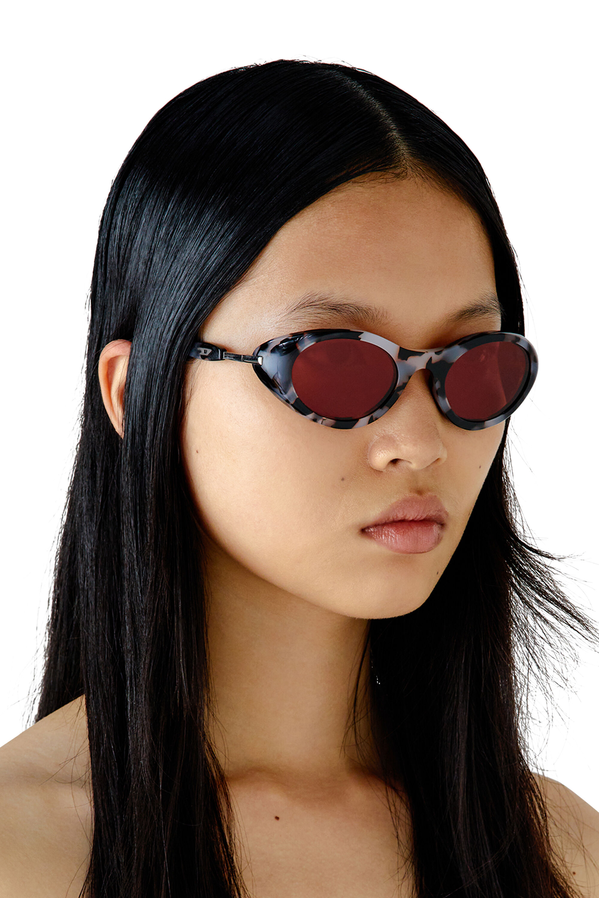 Women's Wrap-around shape sunglasses | Multicolor | Diesel