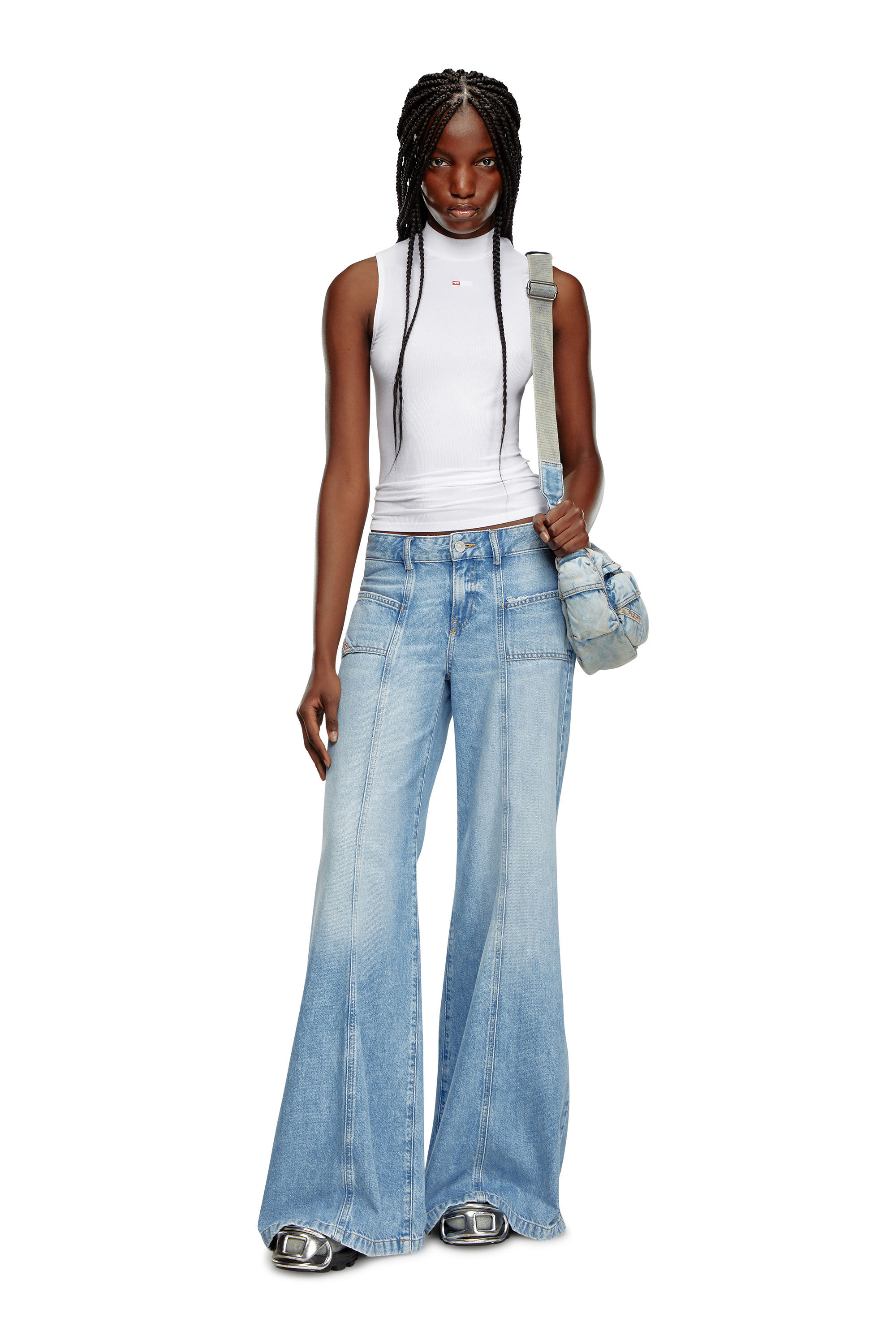 Diesel - Female's Flare Jeans D-Akii 09J88, Light Blue - 1